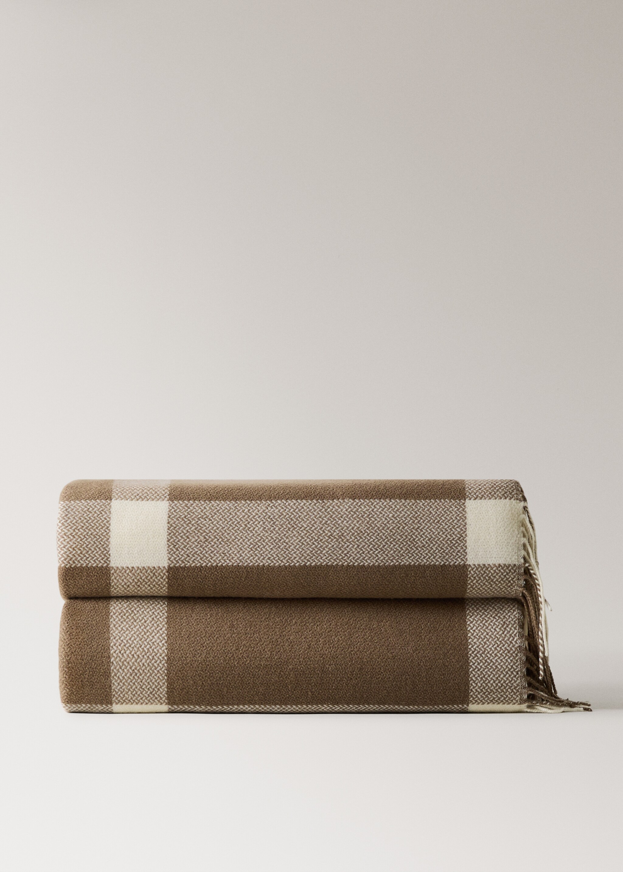 Blanket/plaid silvana - Article without model, Medium Brown. Ref: 17081279-00.