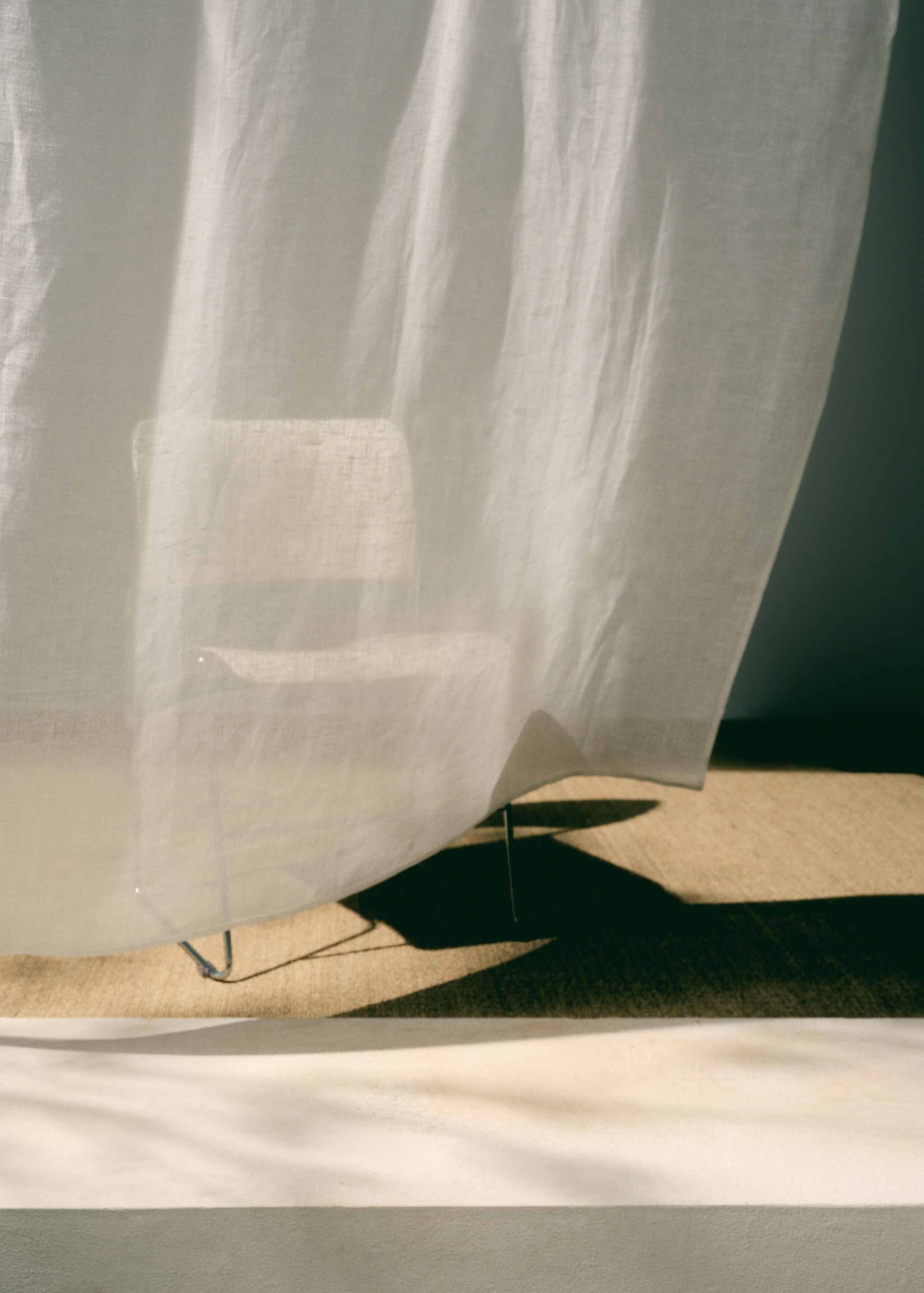 Linen curtain with net structure - Details of the article 6