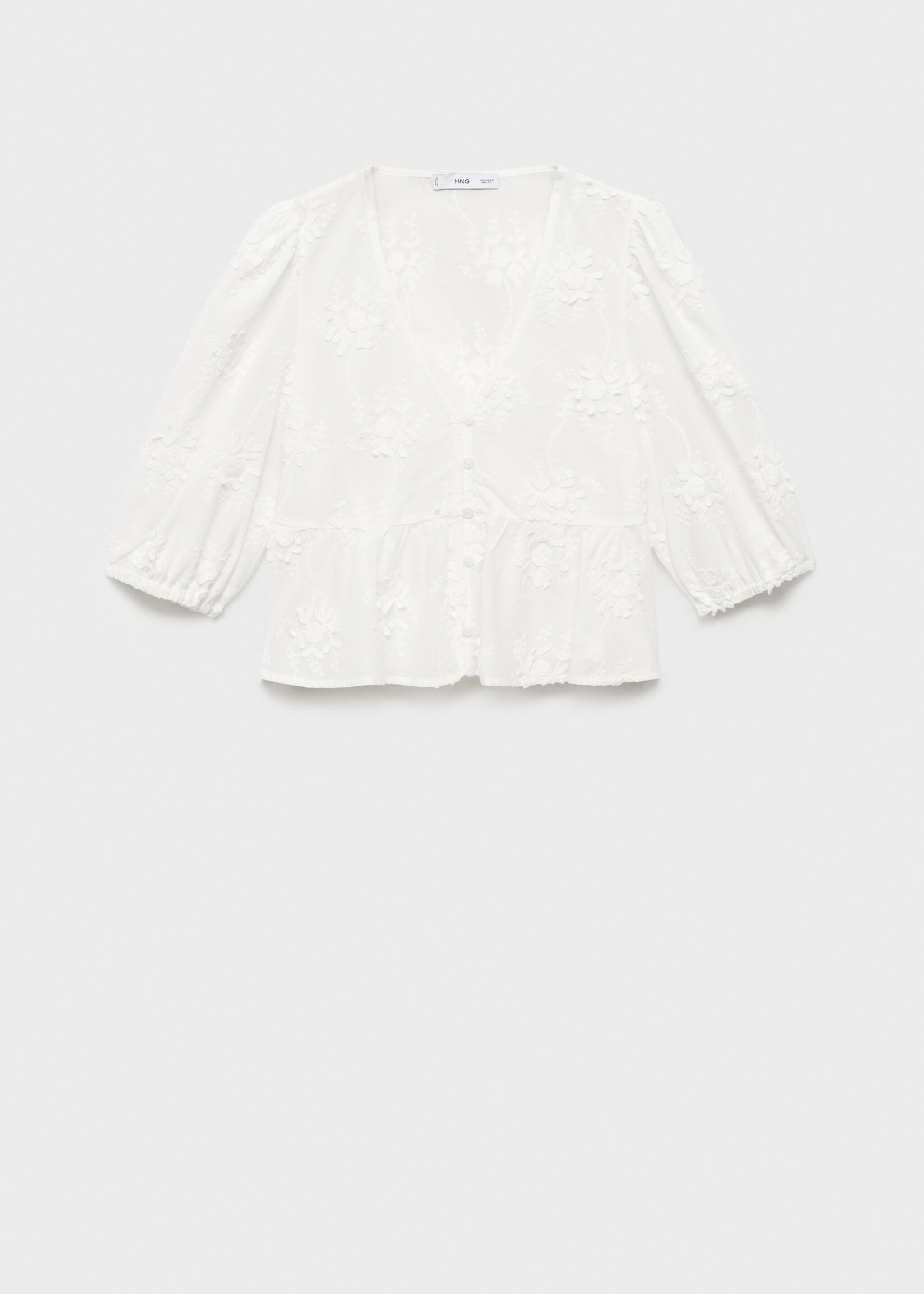 Cotton embroidered blouse - Article without model
