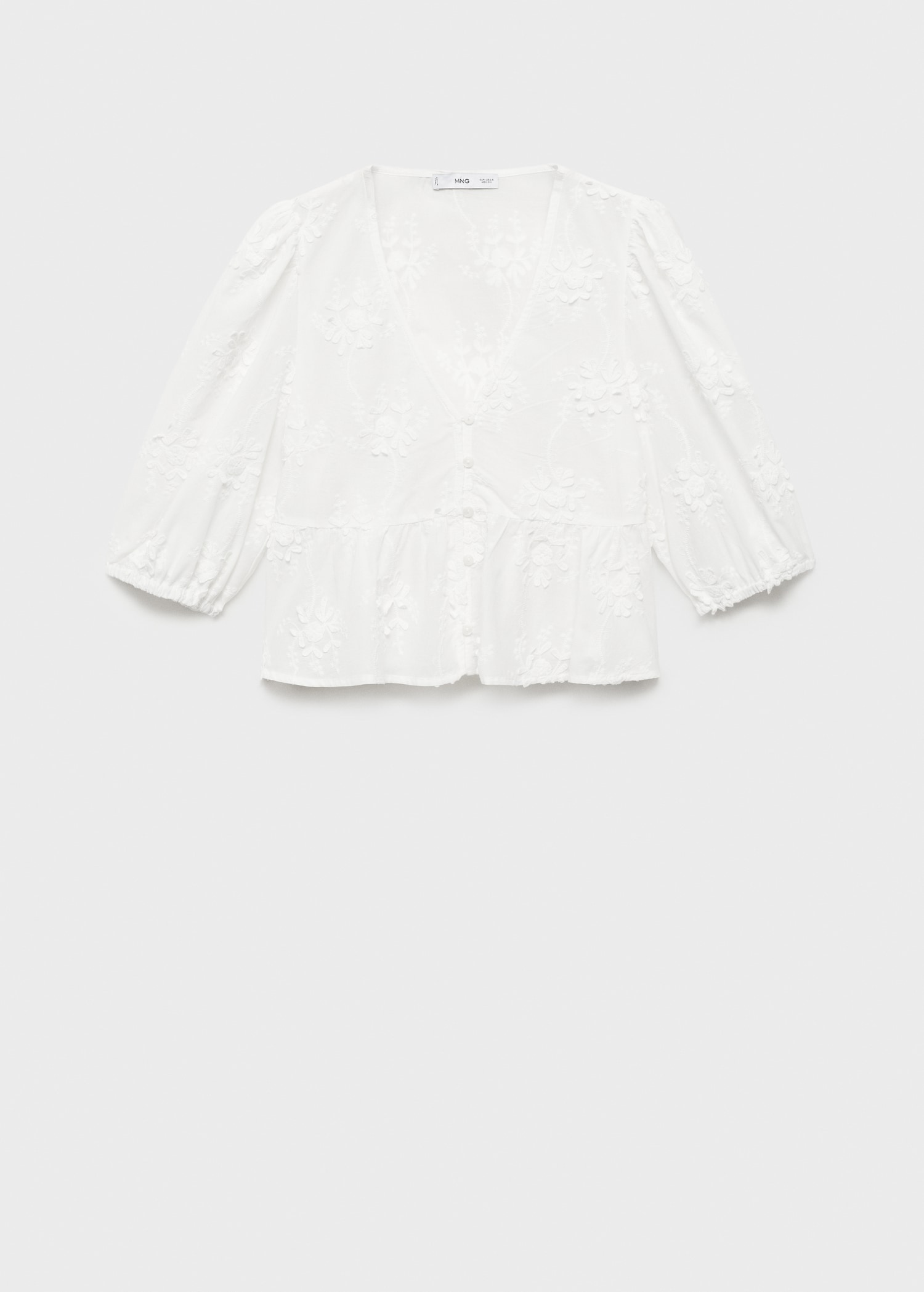 Blouse brodée coton - Article sans modèle