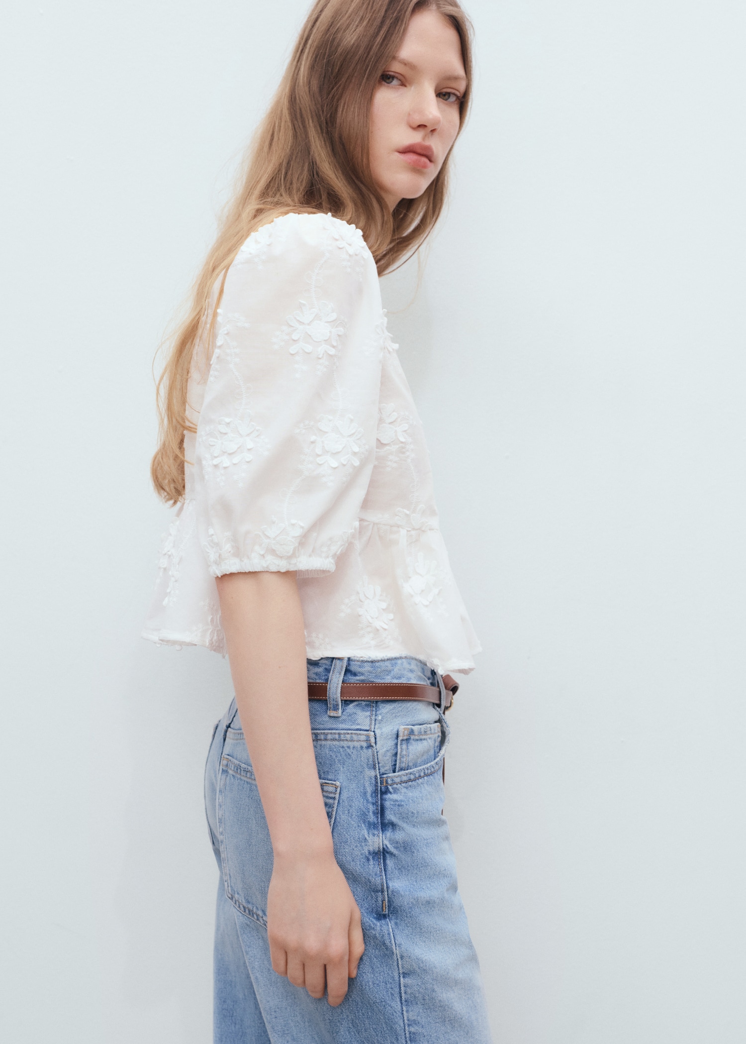 Blouse brodée coton - Détail de l'article 2