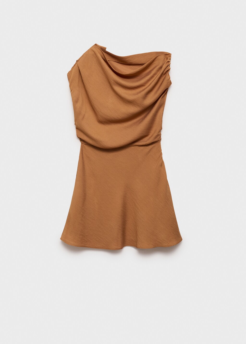 Mango Asymmetric draped gown