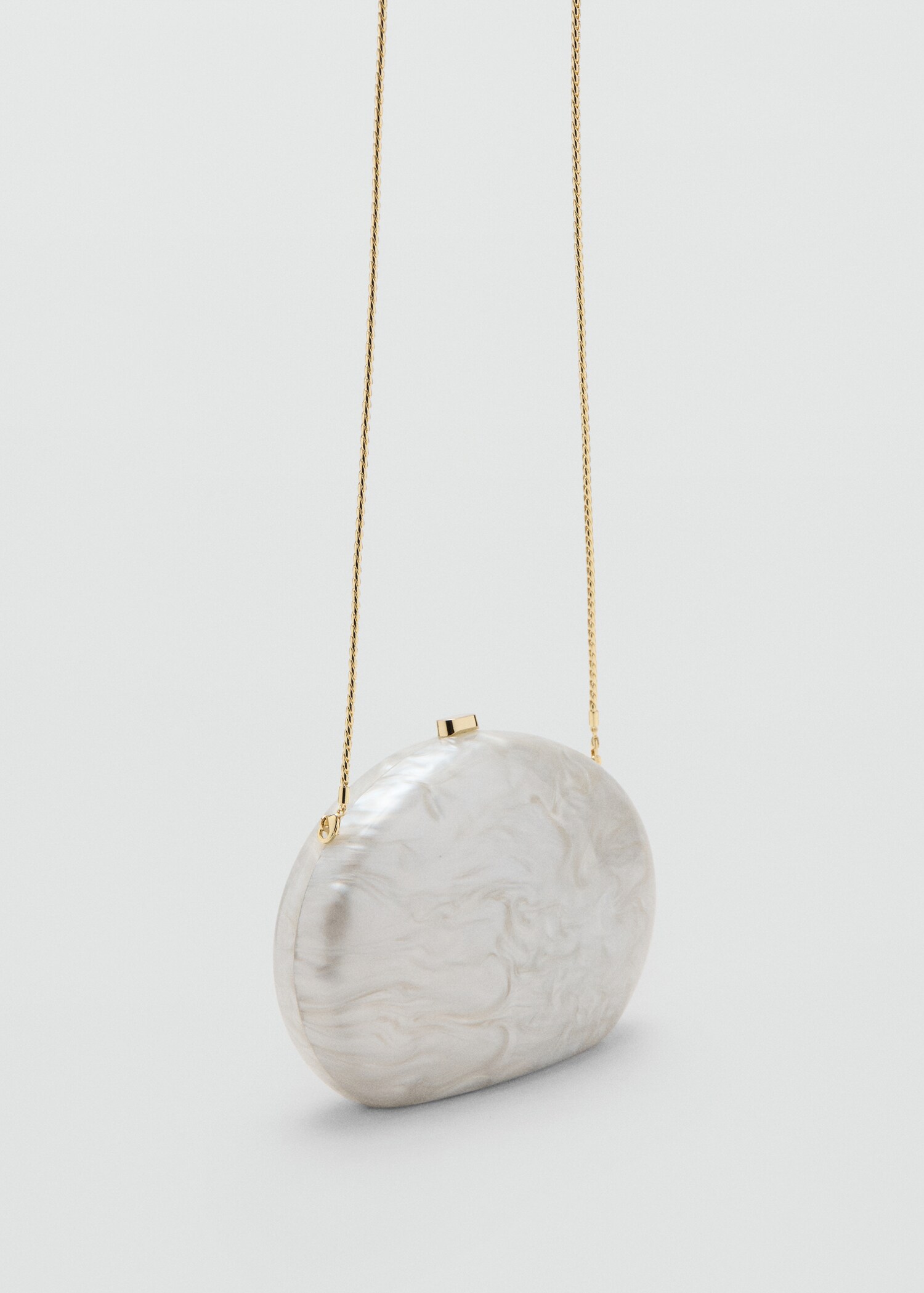 Oval clutch bag - Medium plane