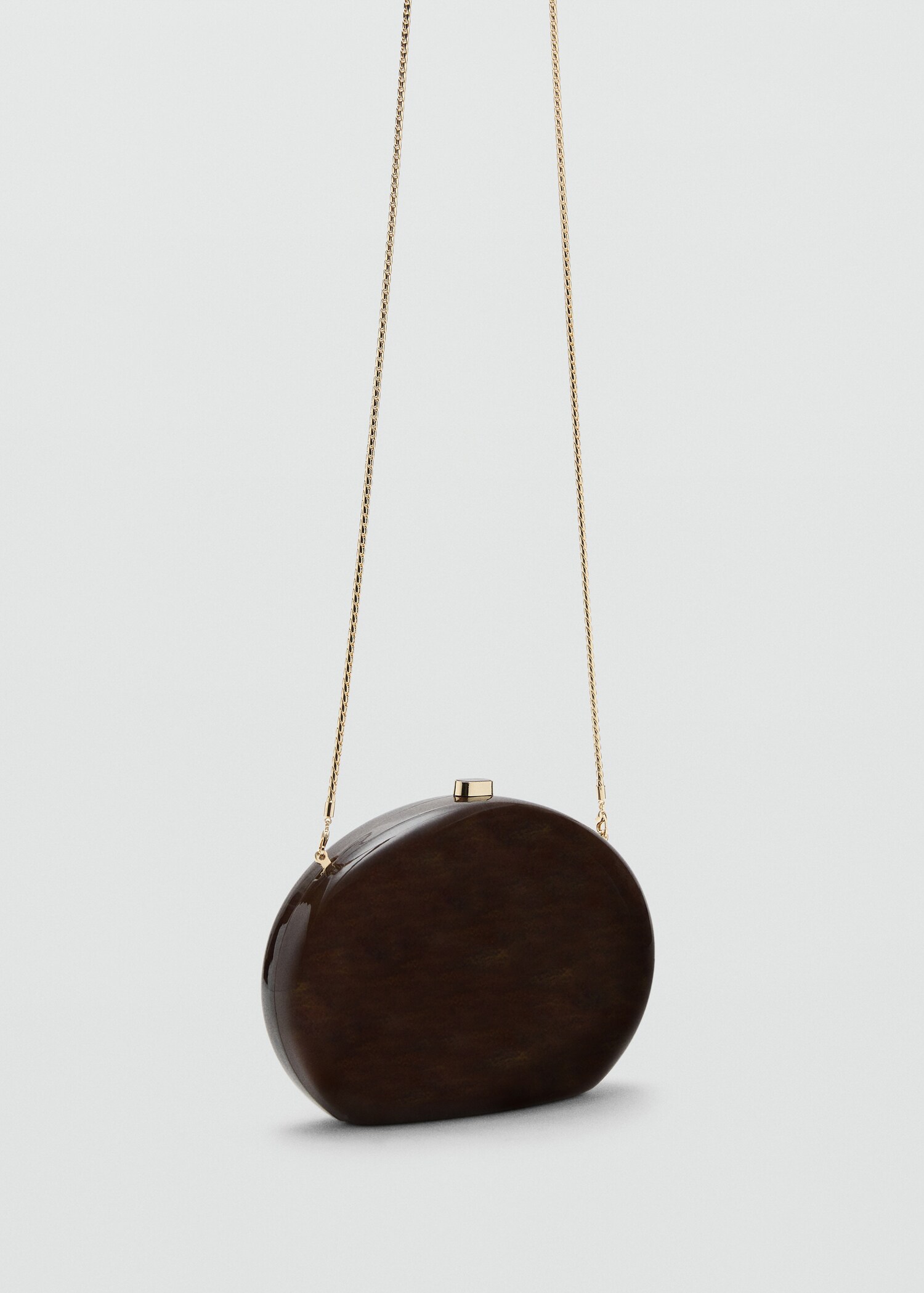 Oval clutch bag - Medium plane