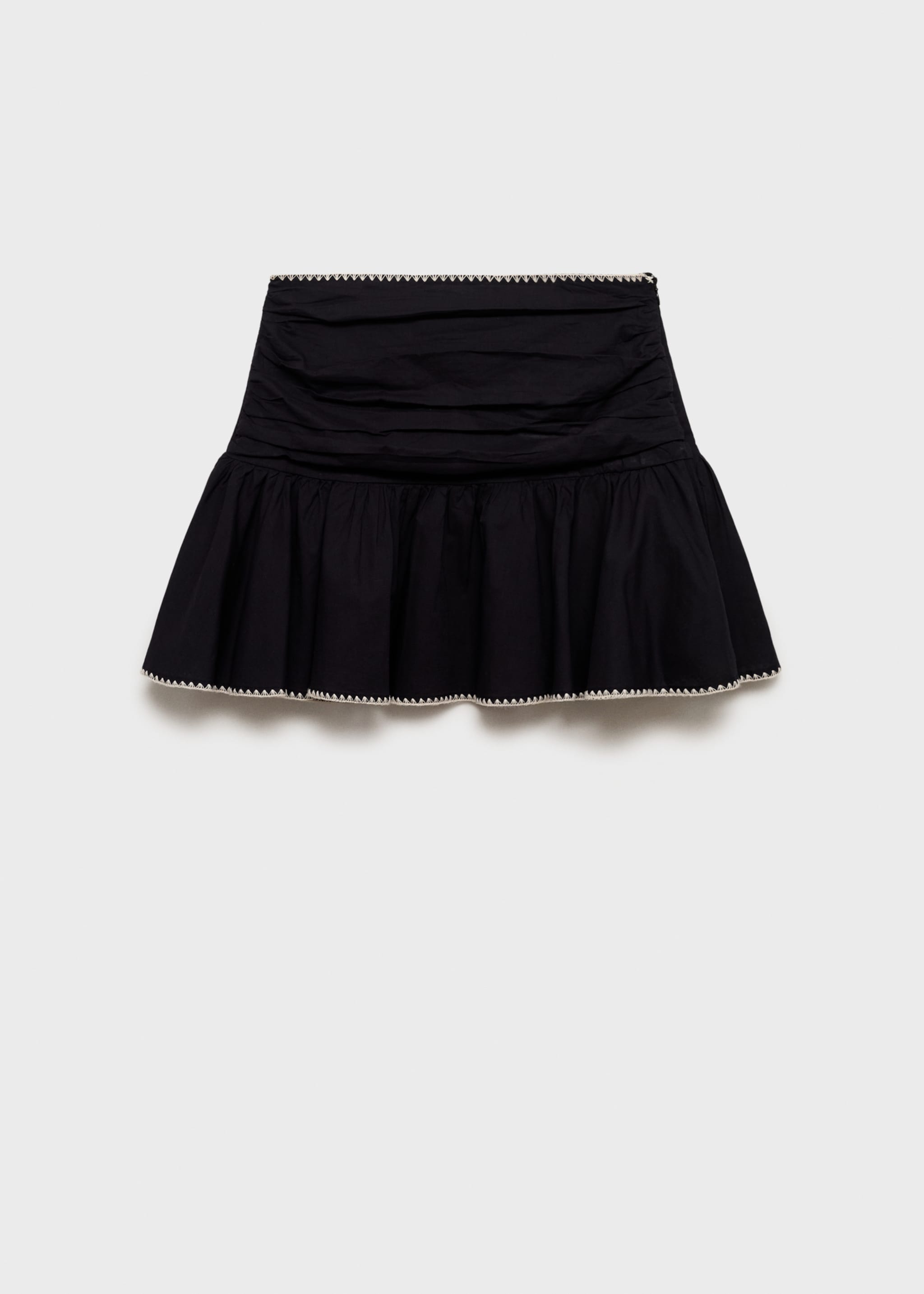 Embroidered ruffled skirt - Article without model