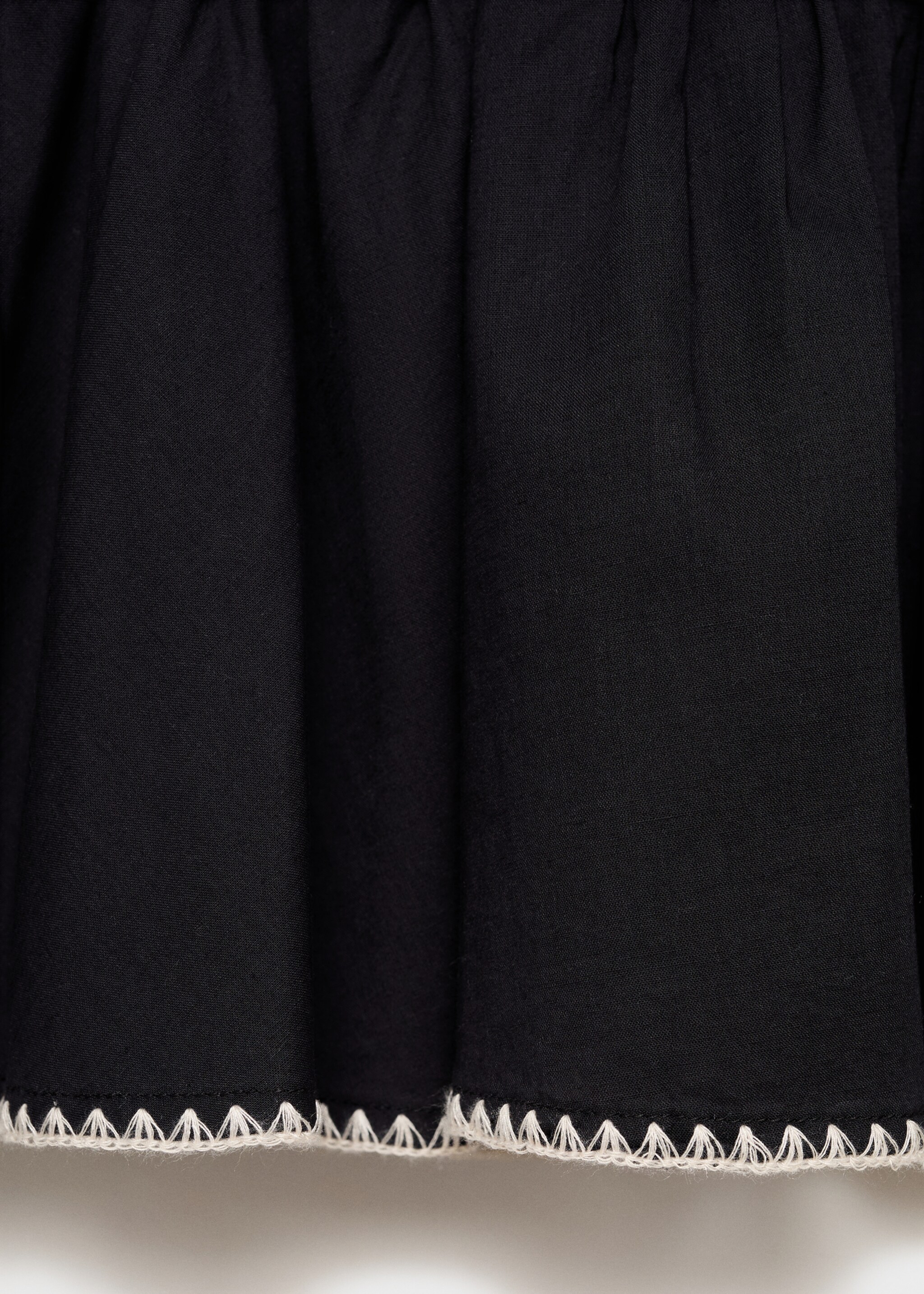 Embroidered ruffled skirt - Details of the article 0