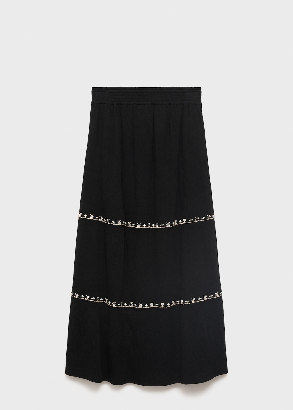 Embroidered long skirt