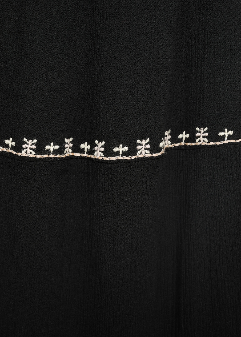 Embroidered long skirt