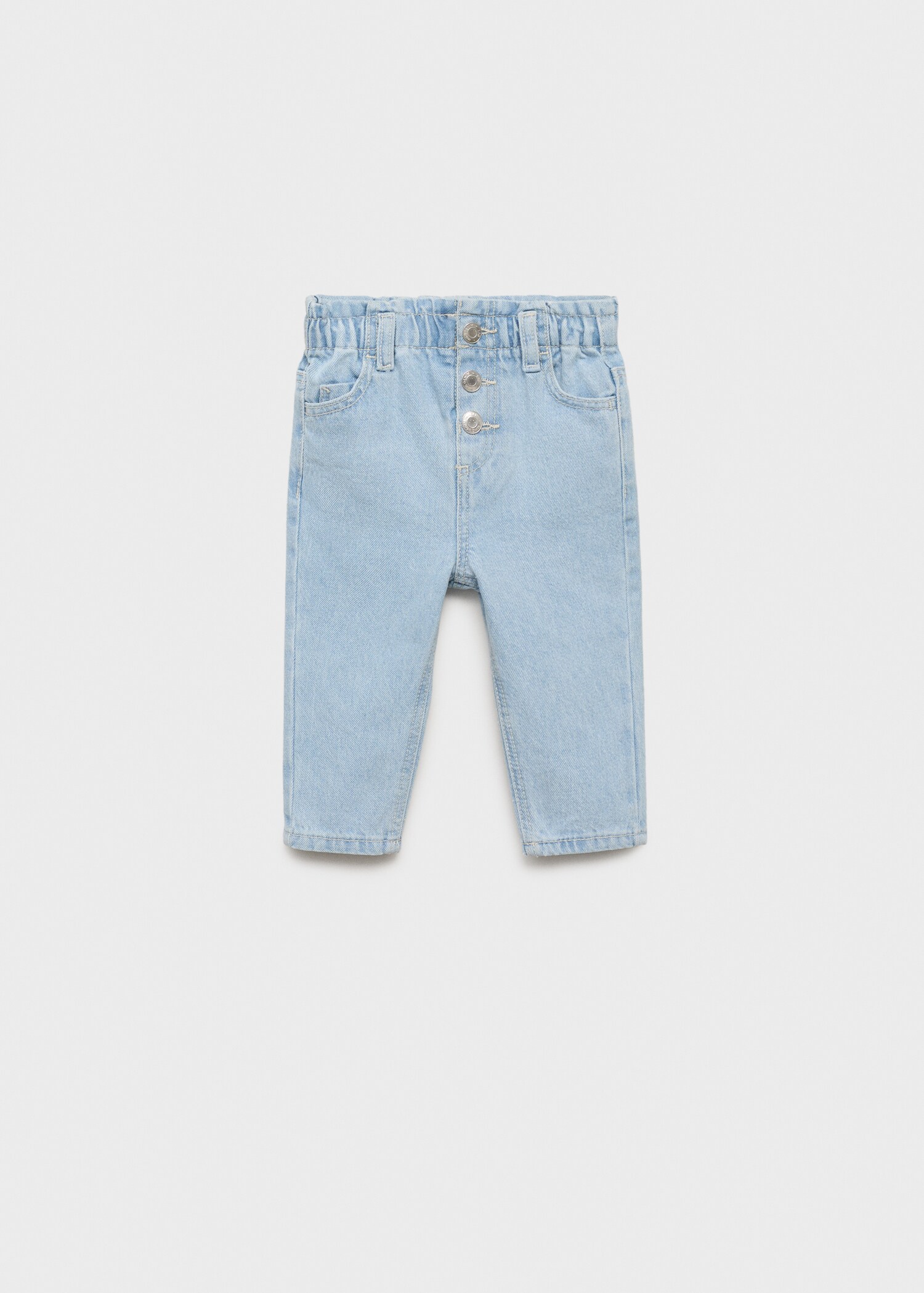Paperbag-Jeans mit Knöpfen - Artikel ohne Model