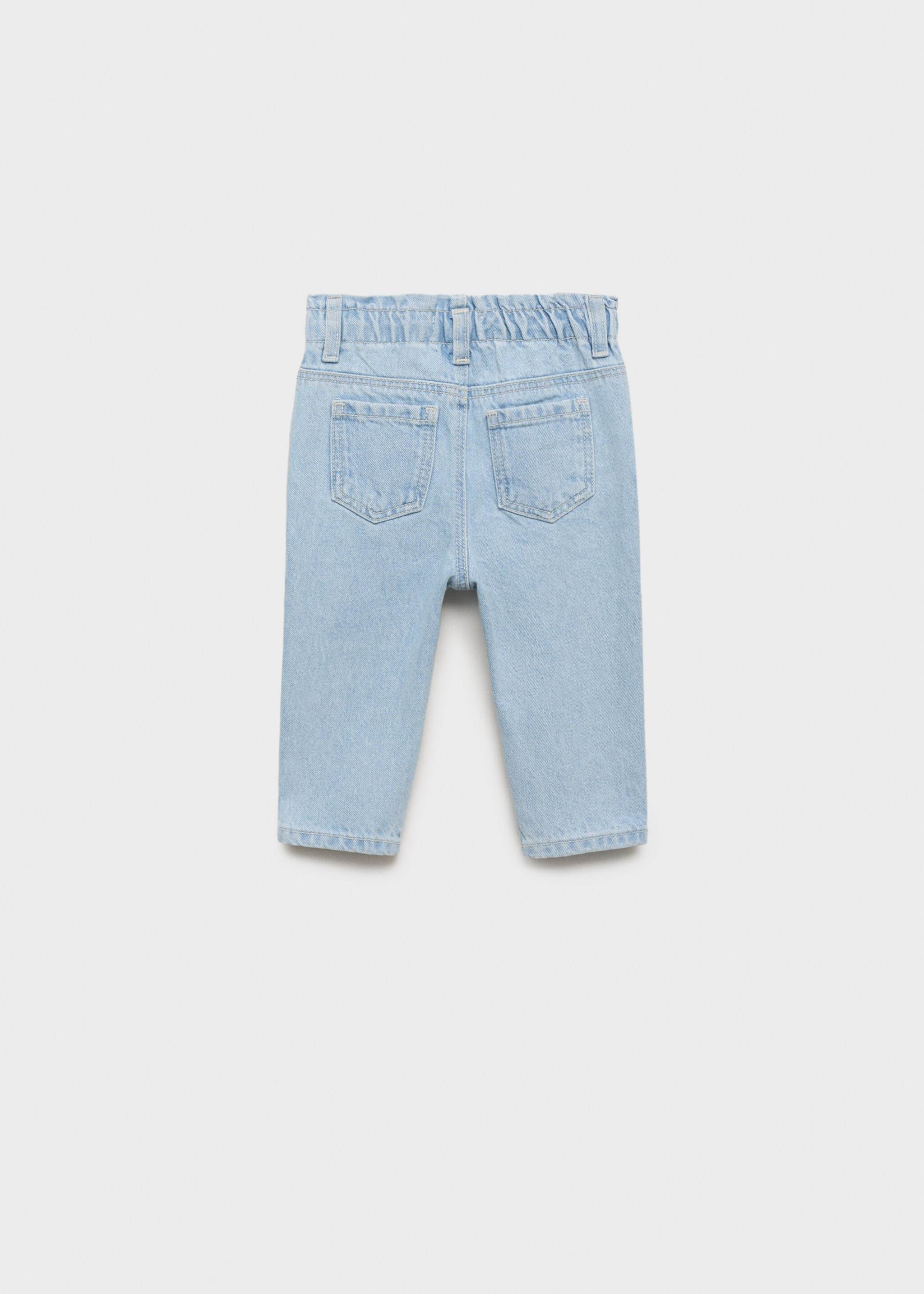 Denim paper bag with buttons - Reverse of the article