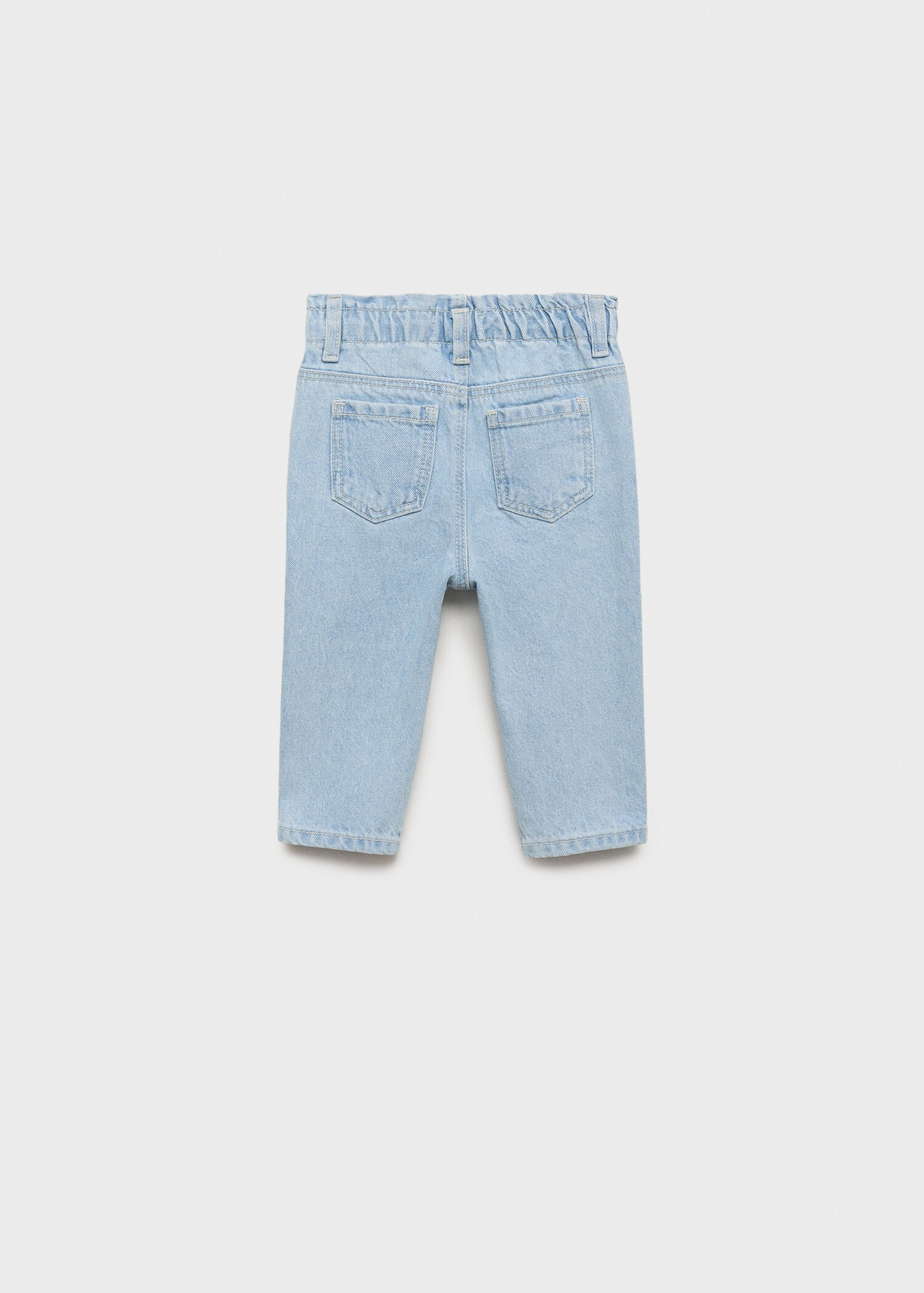 Paperbag-Jeans mit Knöpfen - Rückseite des Artikels