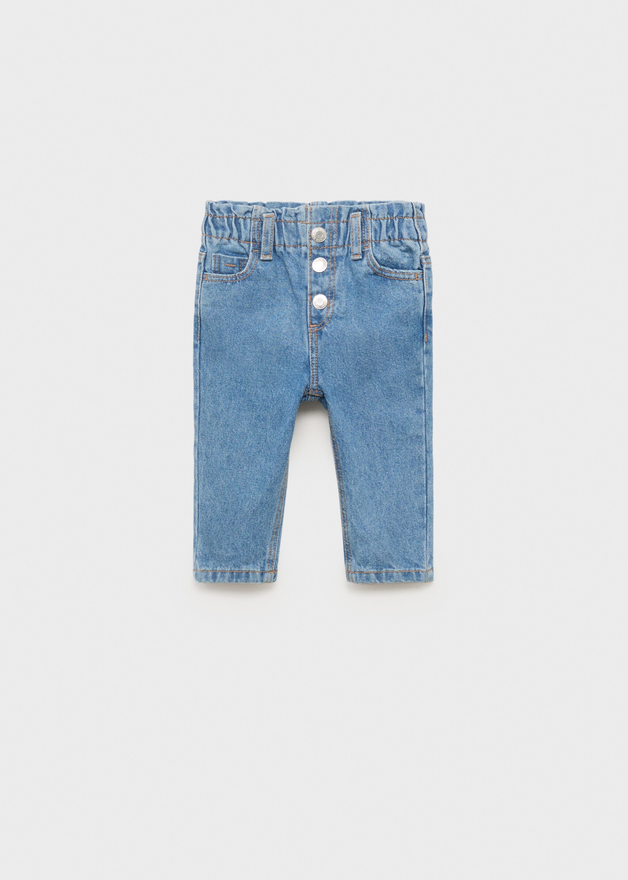 Denim paper bag with buttons - Article without model