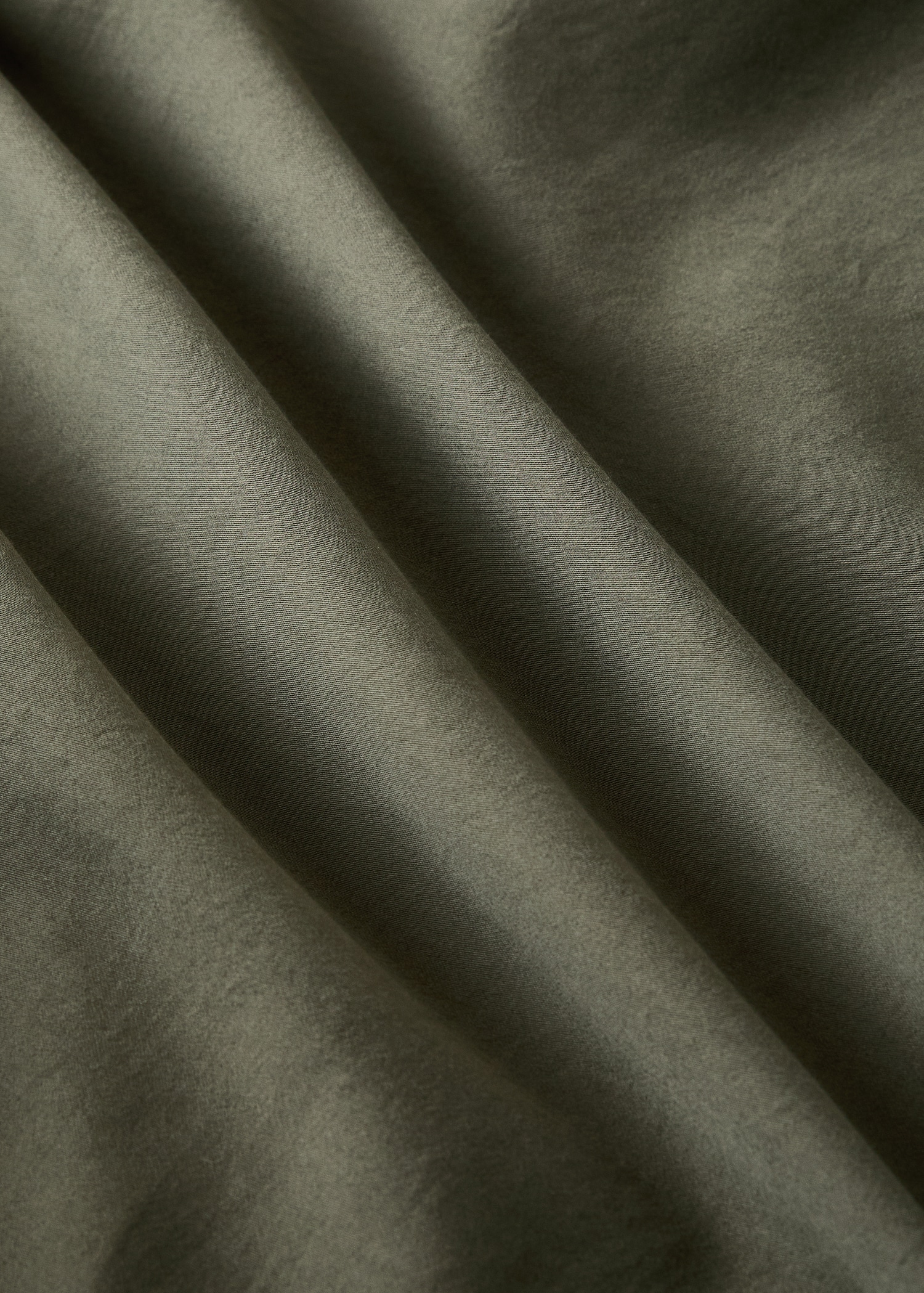 Washed cotton satin fitted sheet King bed - Details of the article 2