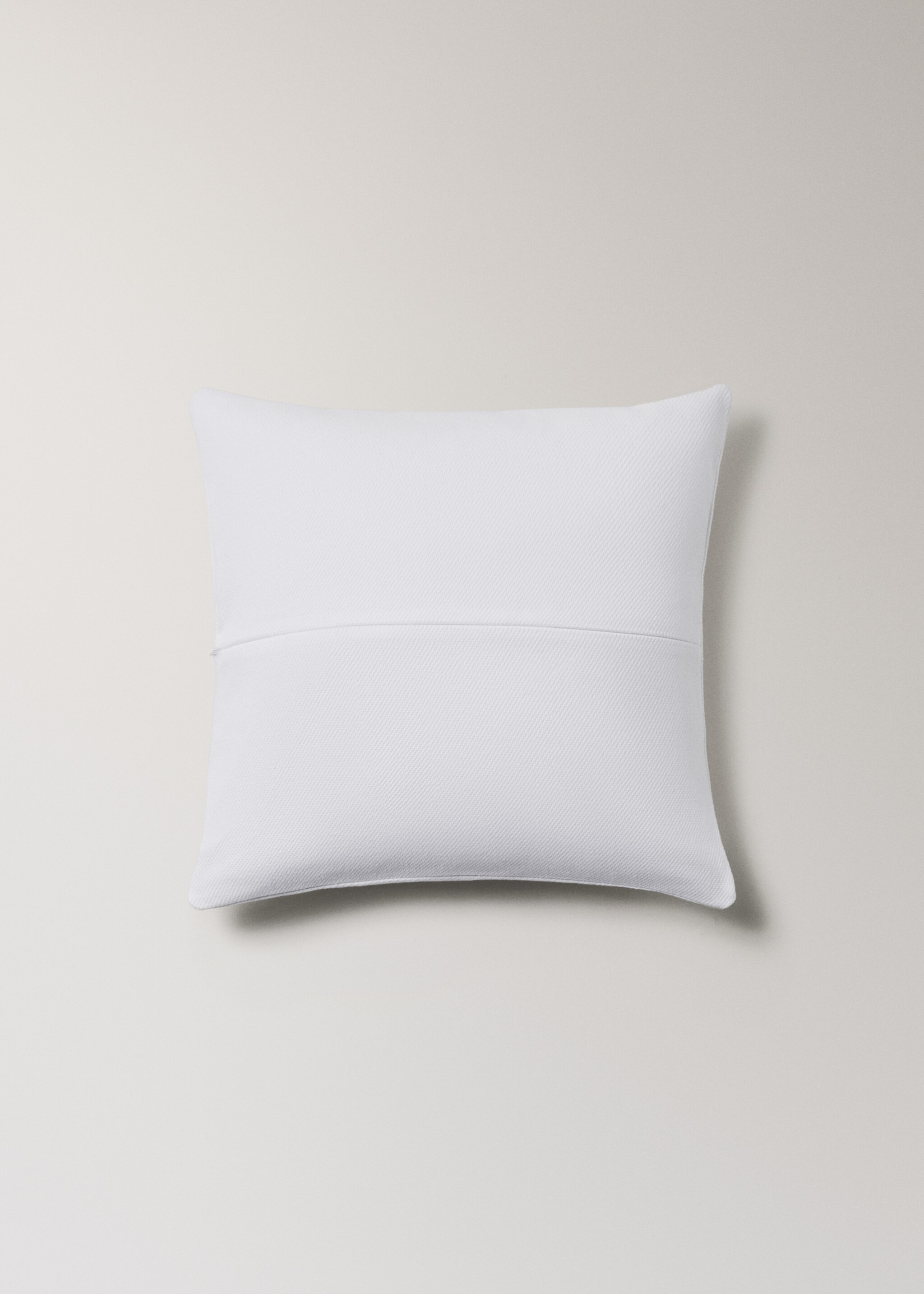 Funda cojín cama algodón acabado dobladillo 50x50 cm - Detall de l'article 1