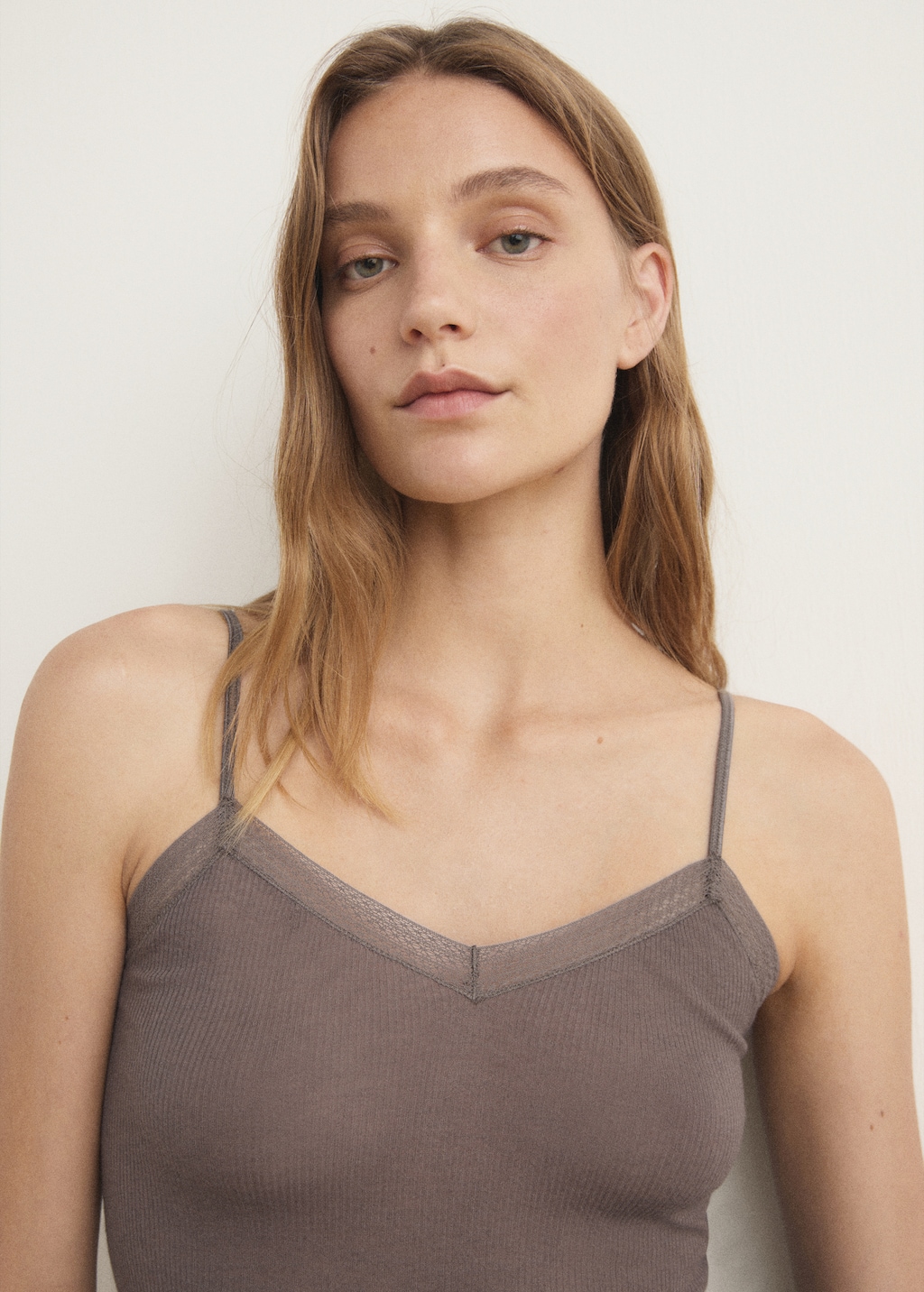 Ribbed pyjama top - image 4