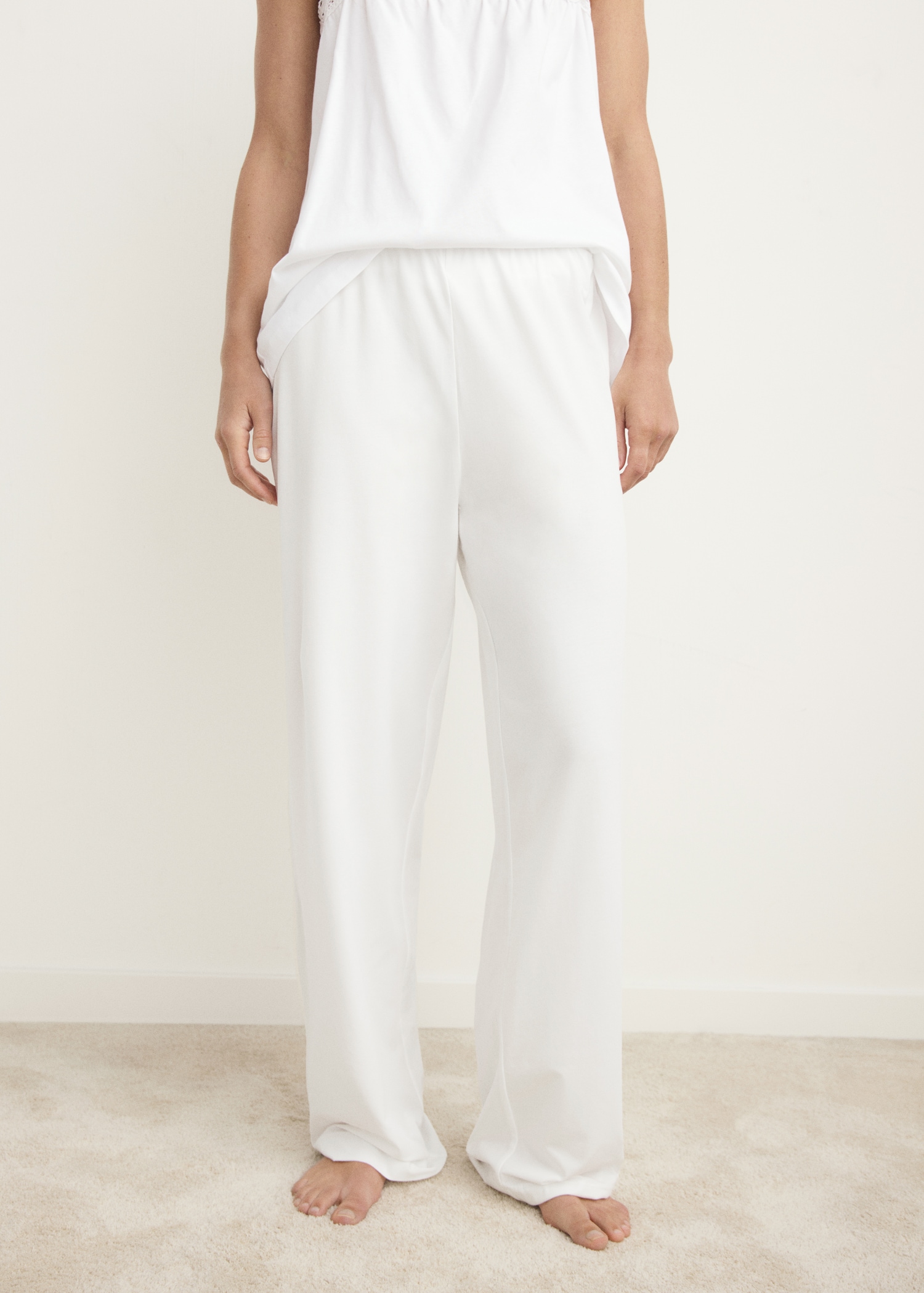 Pj Pants Cotton Ladies Pyjama Bottoms Women's Brushed Cotton