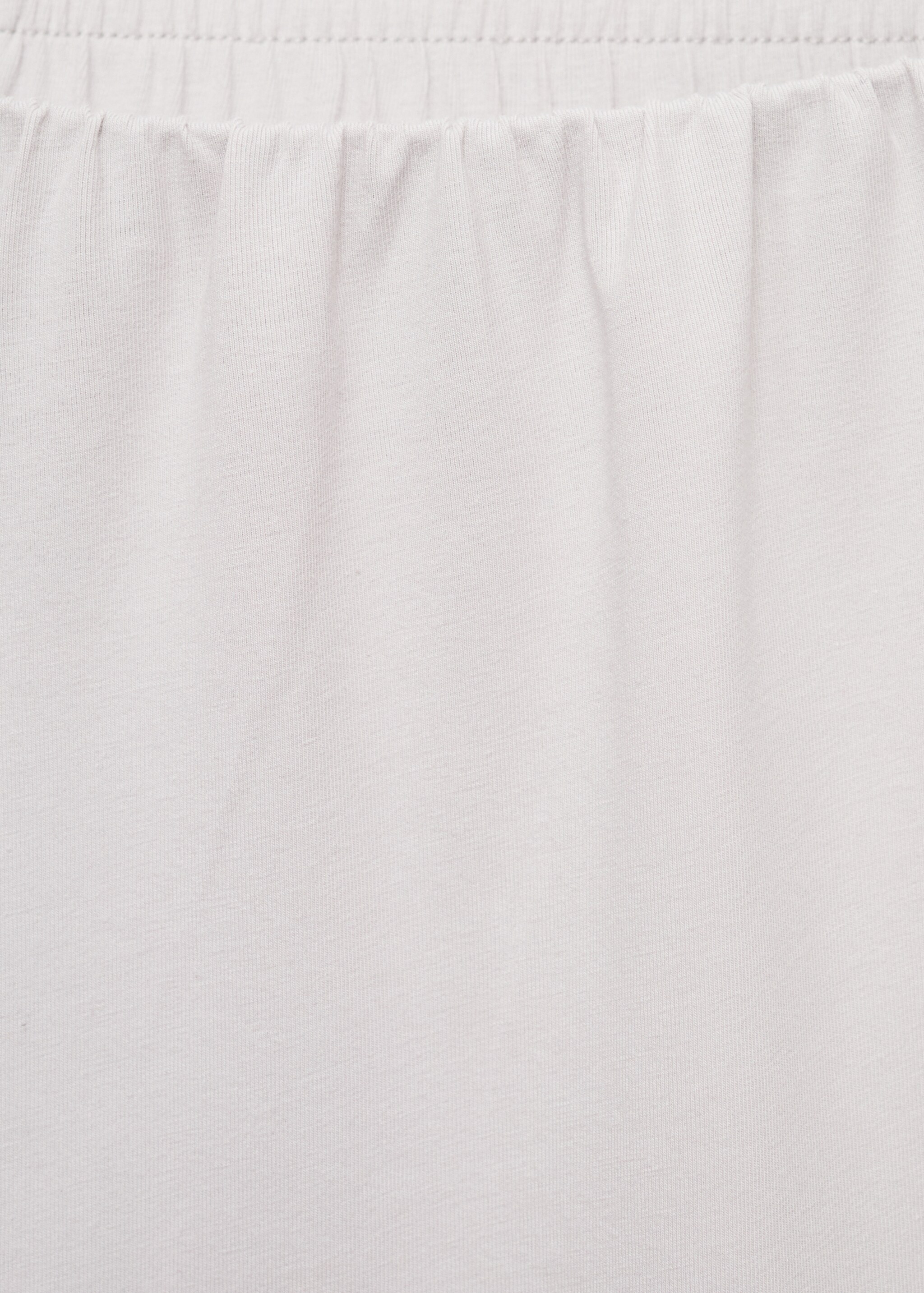Fluid cotton pyjama bottoms - Details of the article 8, Light/Pastel Grey. Ref: 17081539-00.