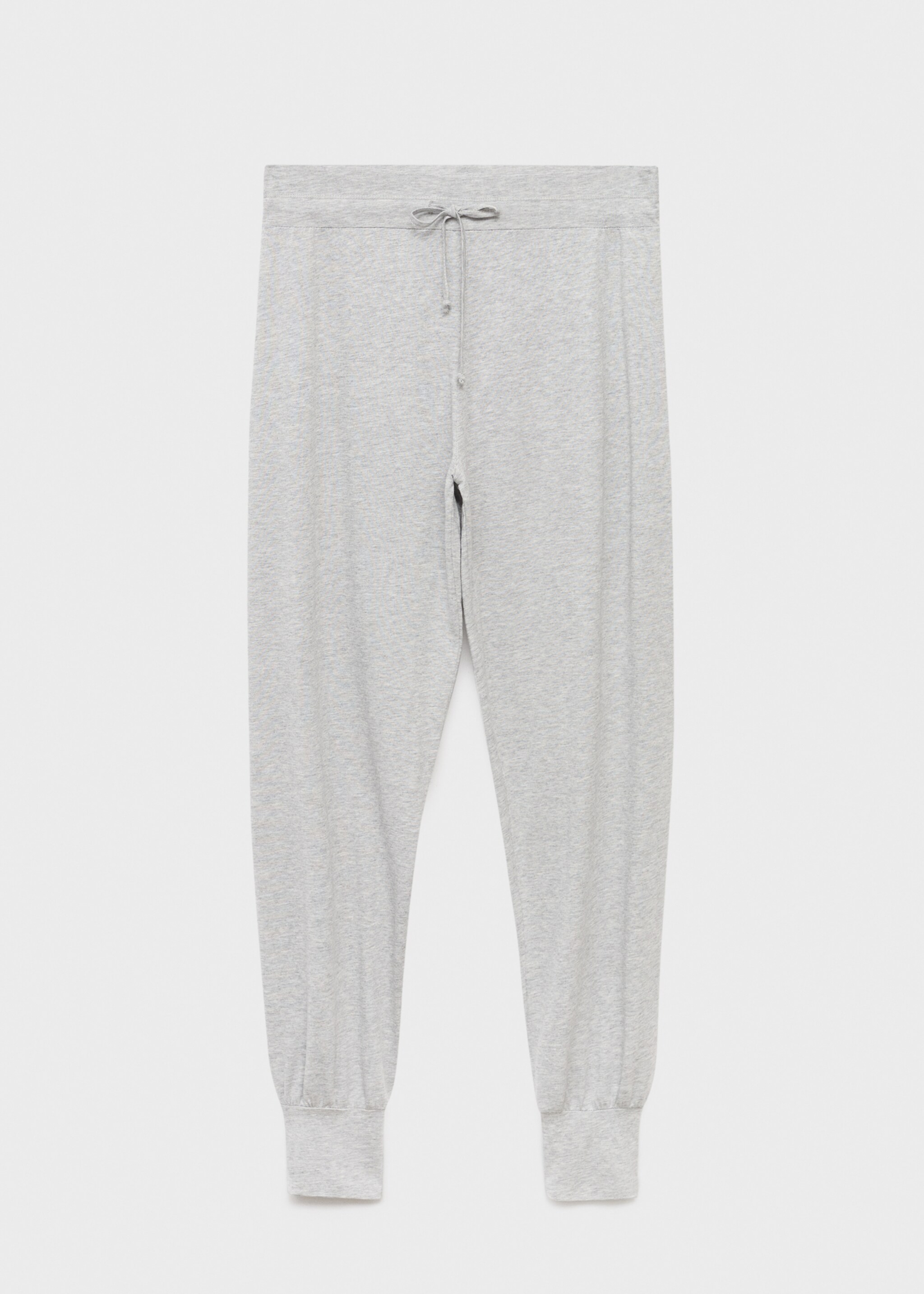Lyocell cotton pyjama trousers - Article without model, Light/Pastel Grey. Ref: 17081540-00.