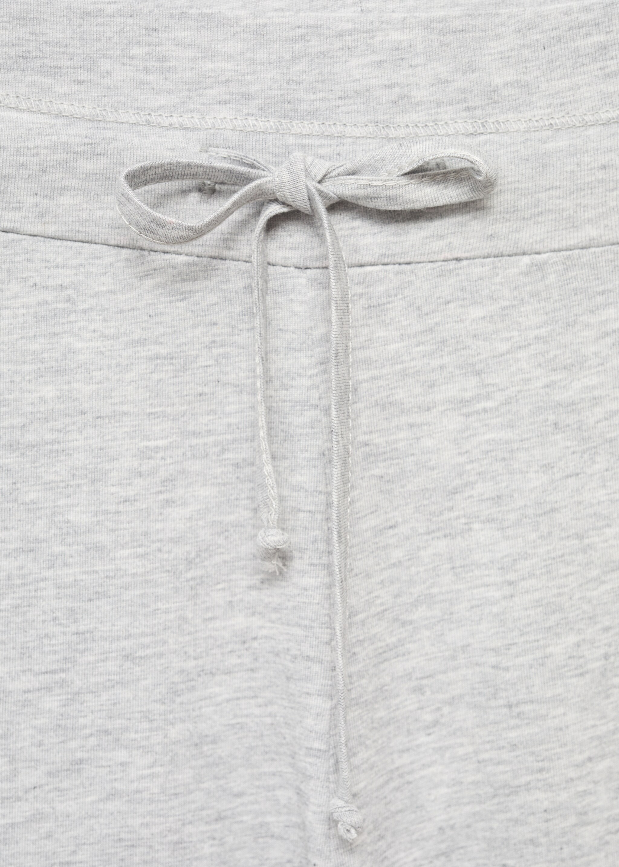 Lyocell cotton pyjama trousers - Details of the article 0, Light/Pastel Grey. Ref: 17081540-00.