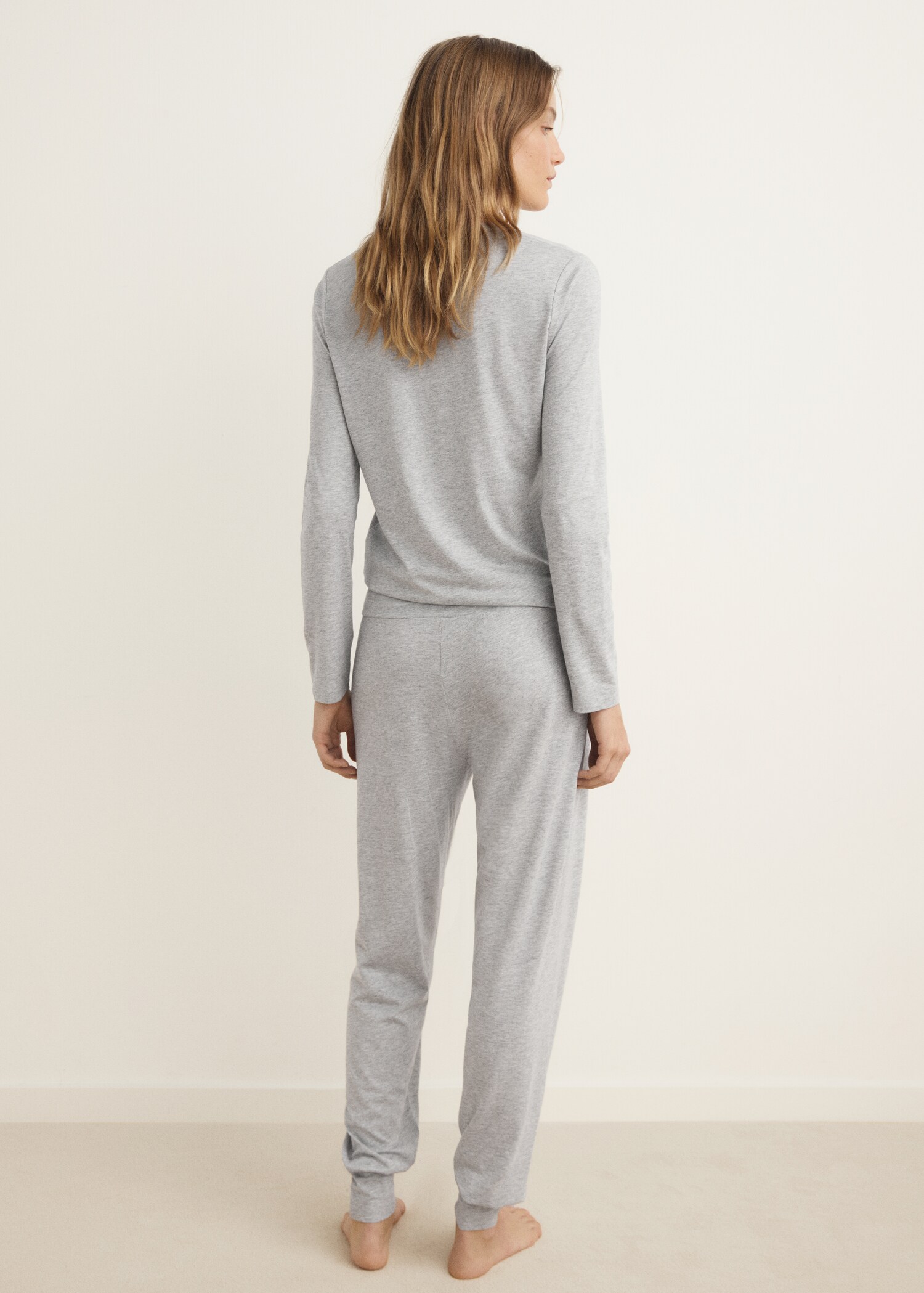 Lyocell pyjamasbyxa i bomull - Artikelns baksida