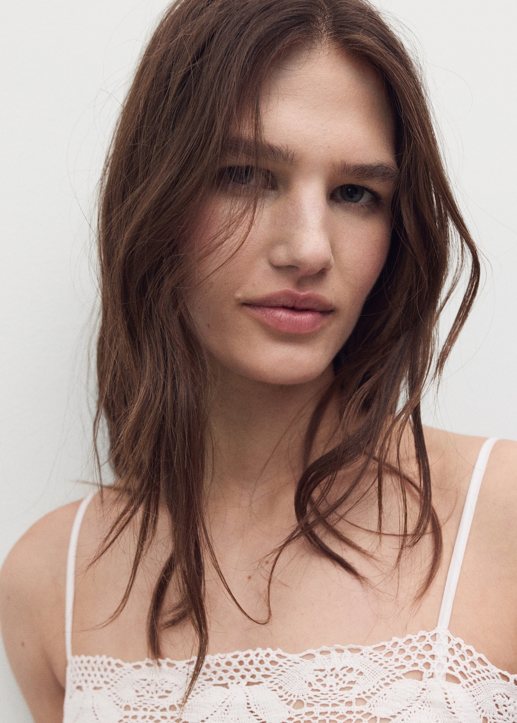 Cotton lace nightgown