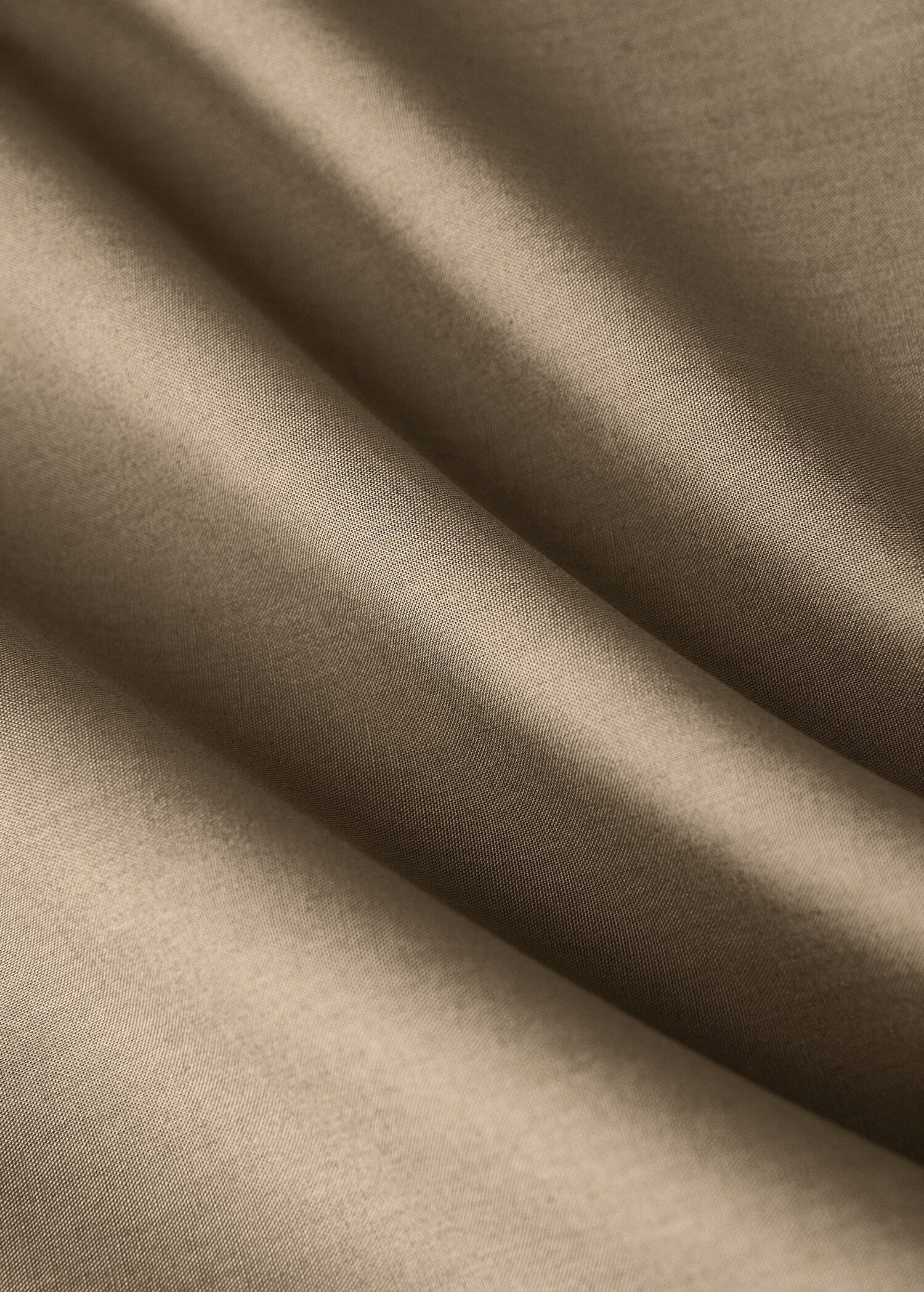 Reversible cotton percale cot duvet cover with contrasting trim - Details of the article 2