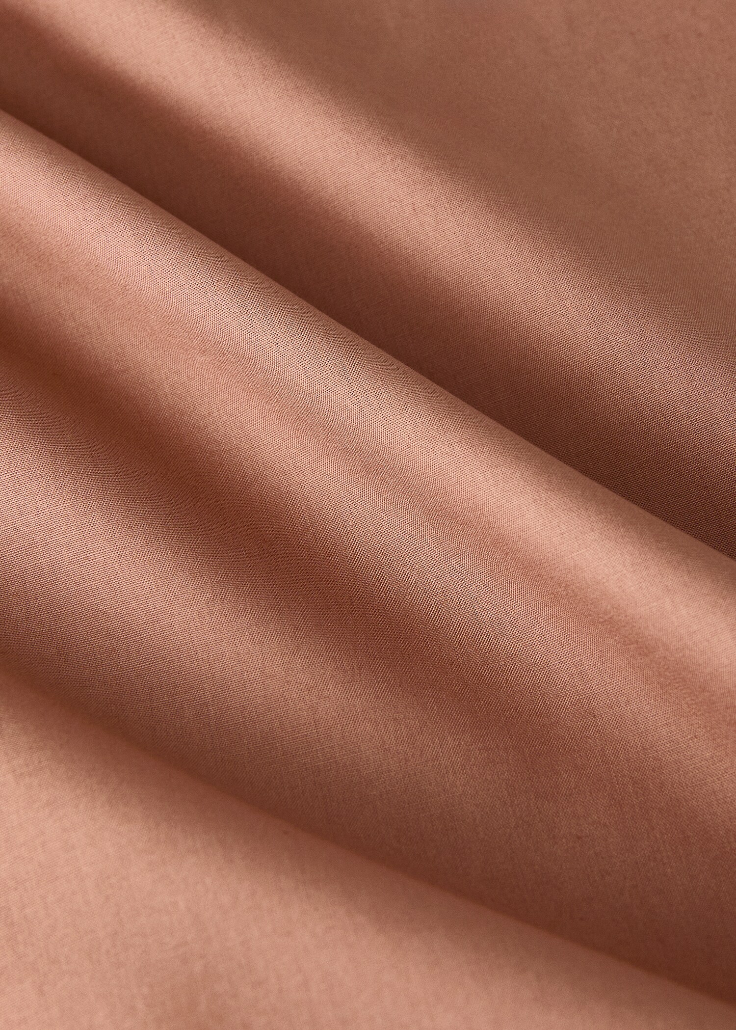Reversible cotton percale cot duvet cover with contrasting trim - Details of the article 2