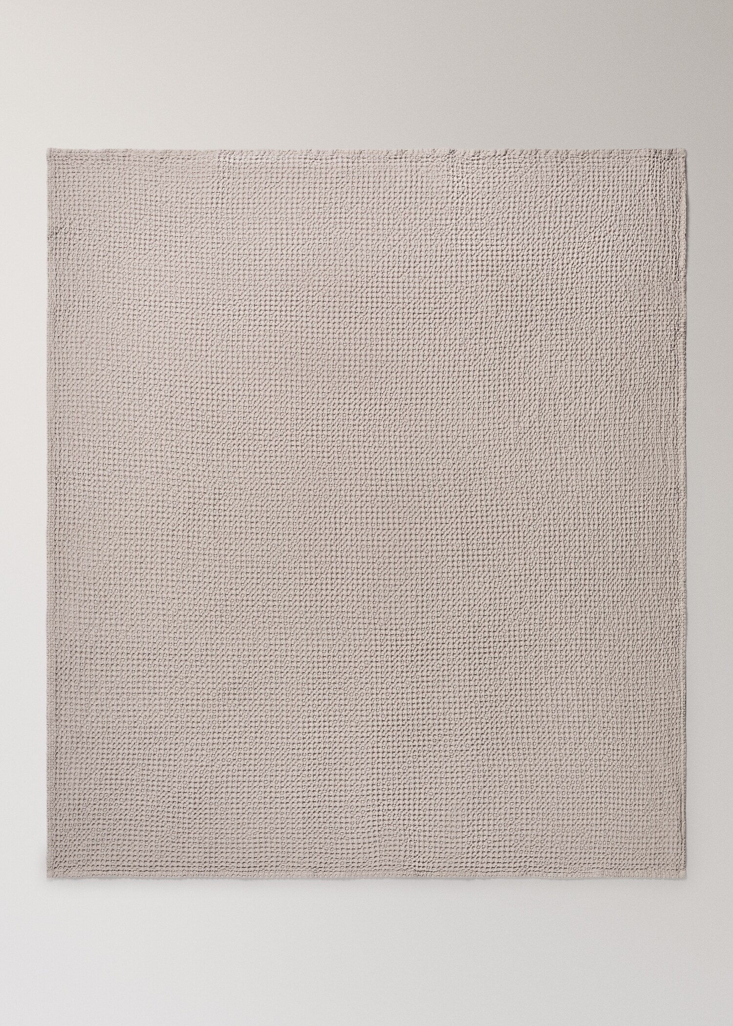 Waffle-cotton garment-dyed bedspread for cot - Details of the article 3