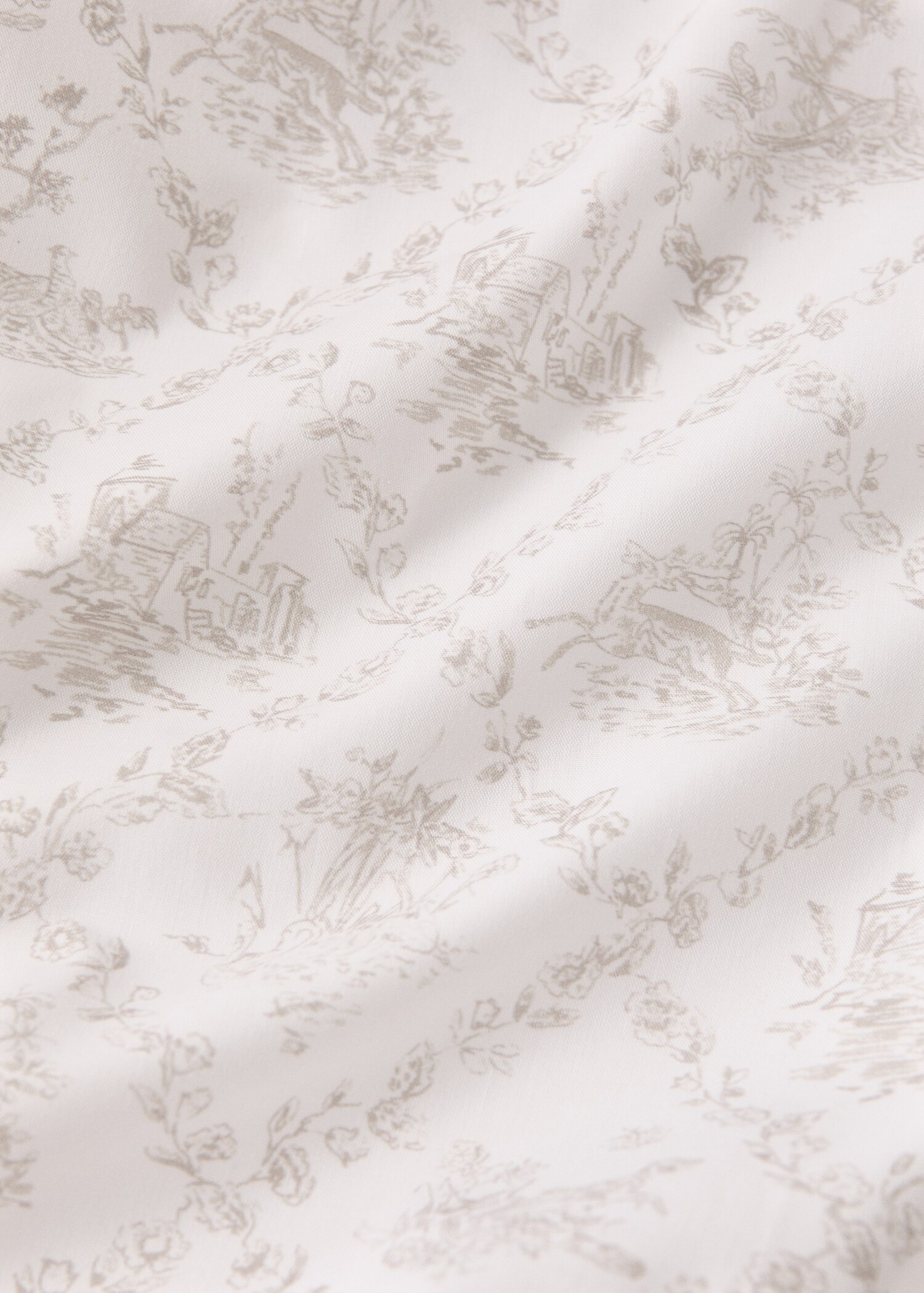 Toile-de-Jouy-Spannbettlaken für Kinderbett aus Baumwollperkal - Detail des Artikels 2