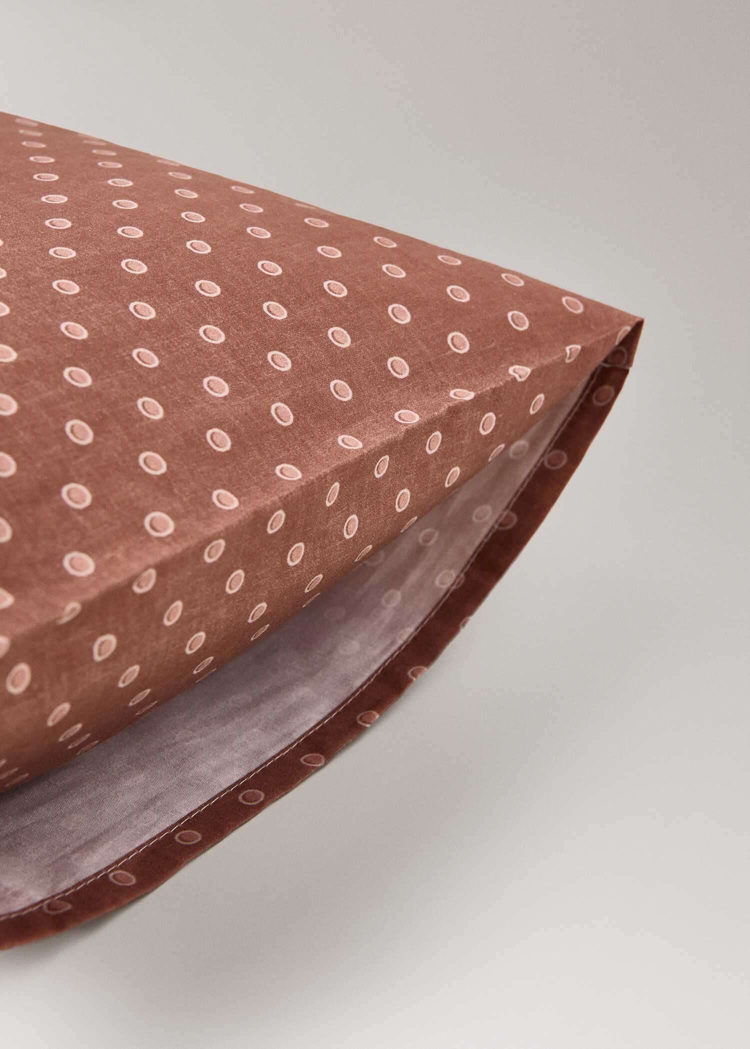 Housse de coussin en coton à pois réversible 30x50 cm - Détail de l'article 1