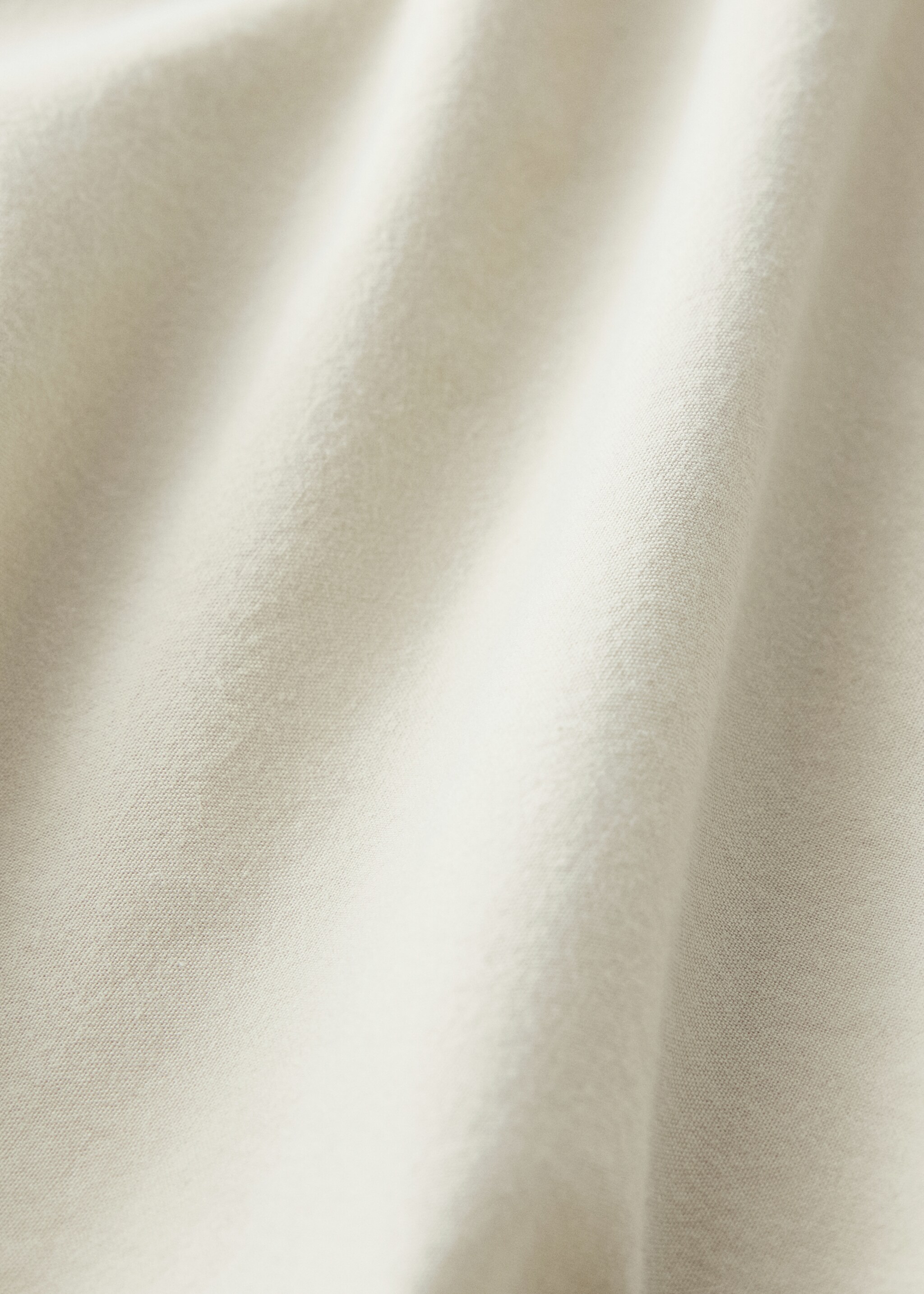 Drap plat berceau en coton lavé double surpiqûre - Détail de l'article 2, Vert pastel. Ref: 17081564-00.