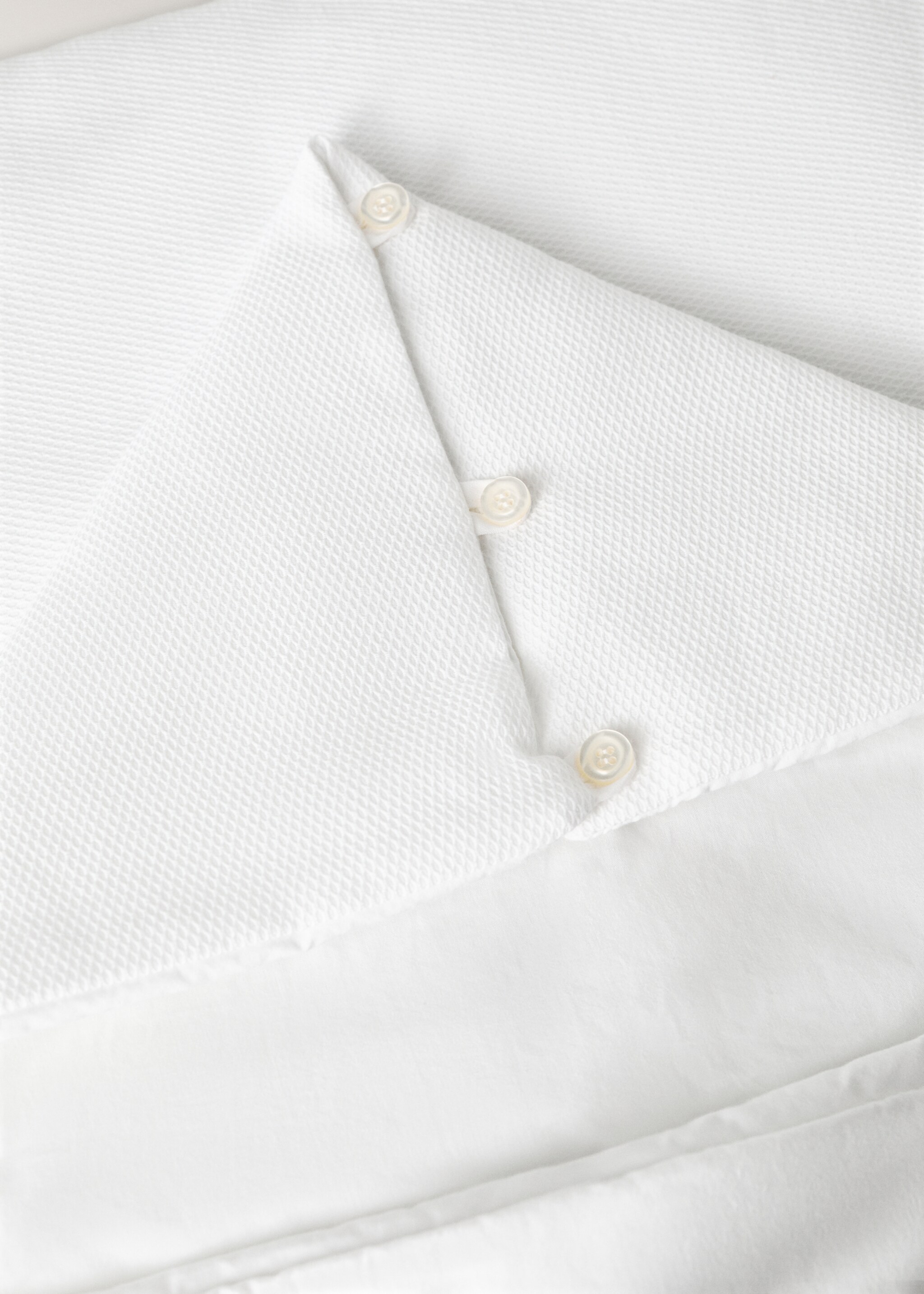 Saco paseo algodón cierre detalle - Detalle del artículo 2, Blanco. Ref: 17081567-00.