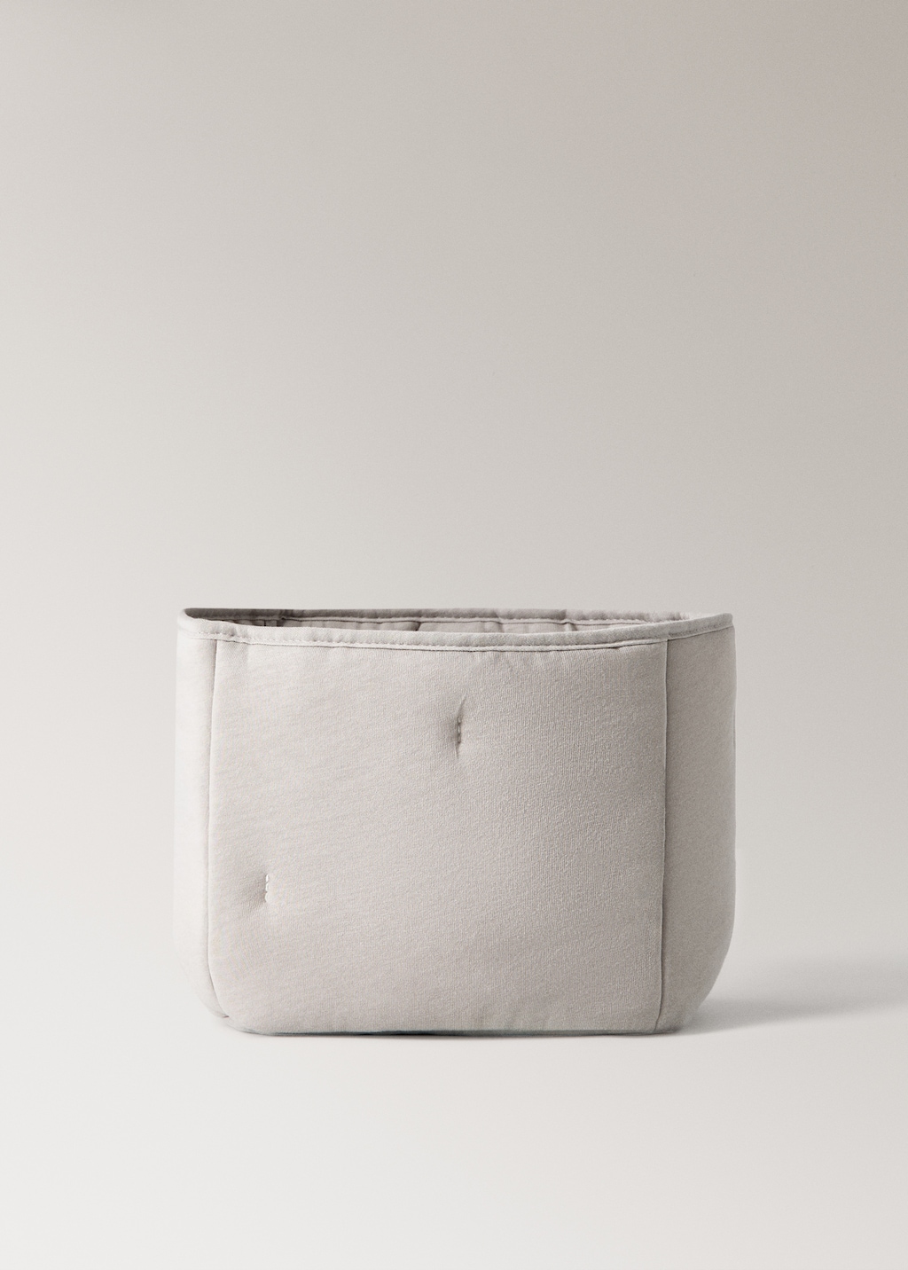 Small quilted cotton basket