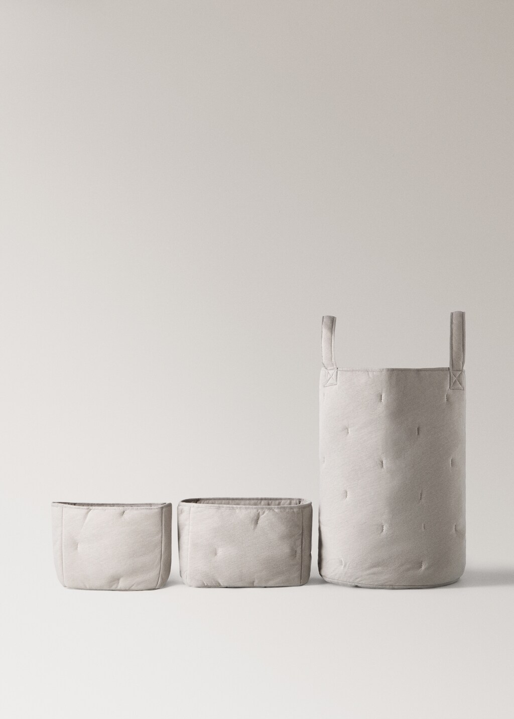 quilted cotton basket