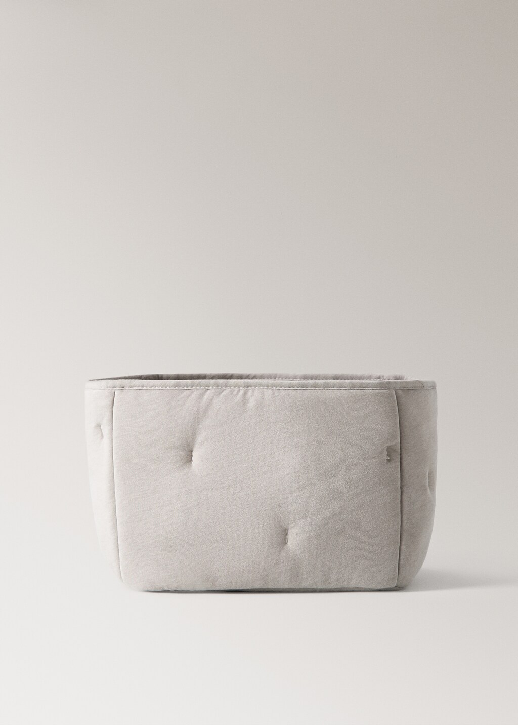 Medium quilted cotton basket