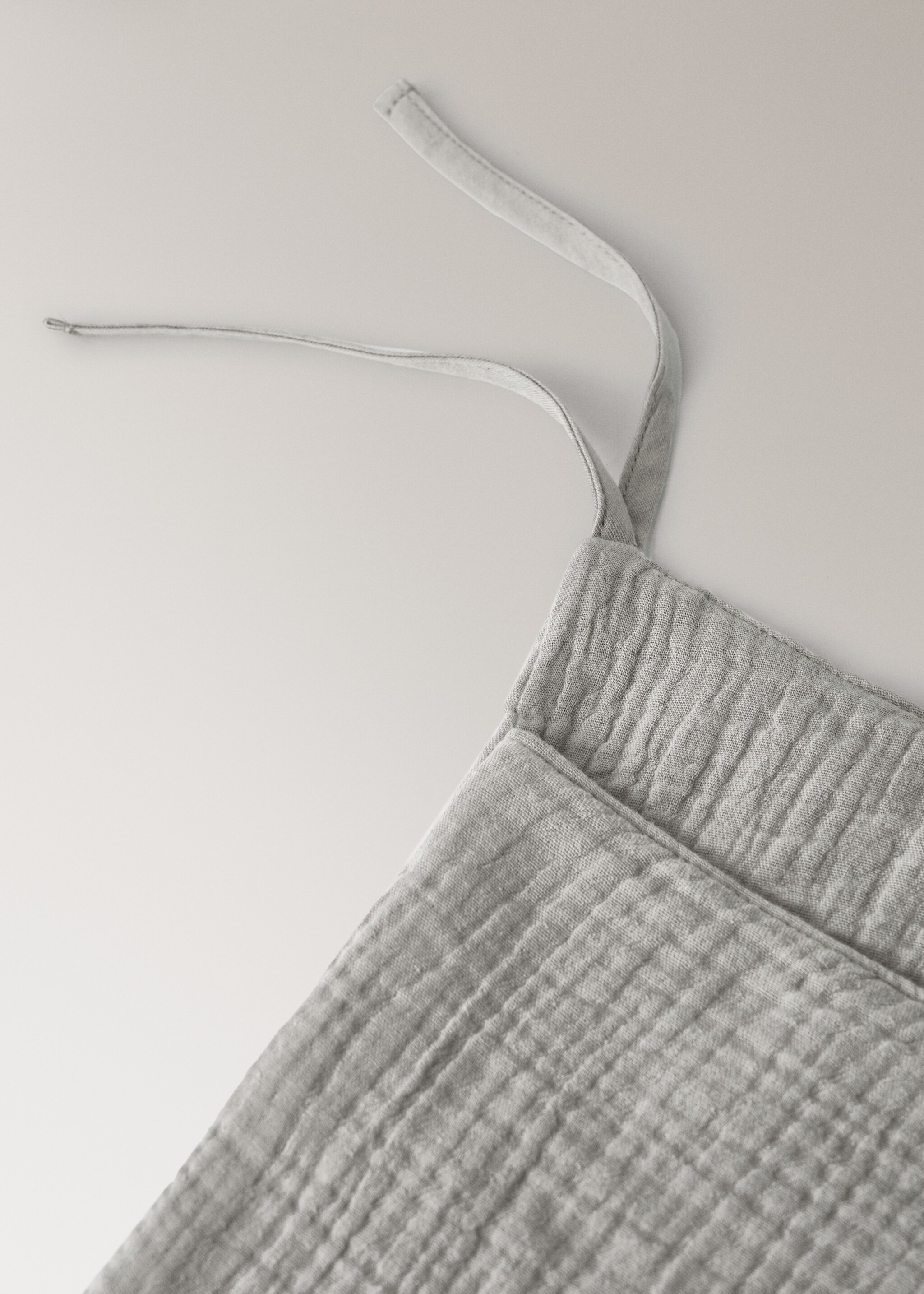 Kinderorganizer aus Baumwoll-Gaze - Detail des Artikels 2, Mittelbraun. Ref: 17081571-00.