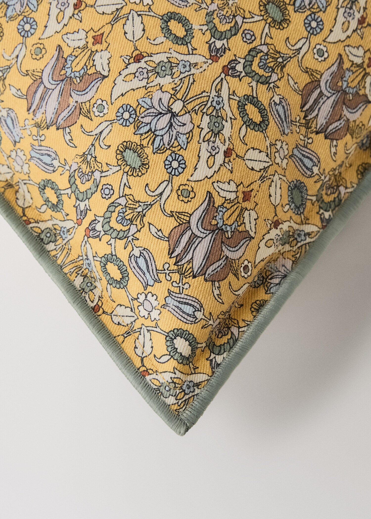 Children's cotton floral-print cushion cover 30x40 cm - Details of the article 1