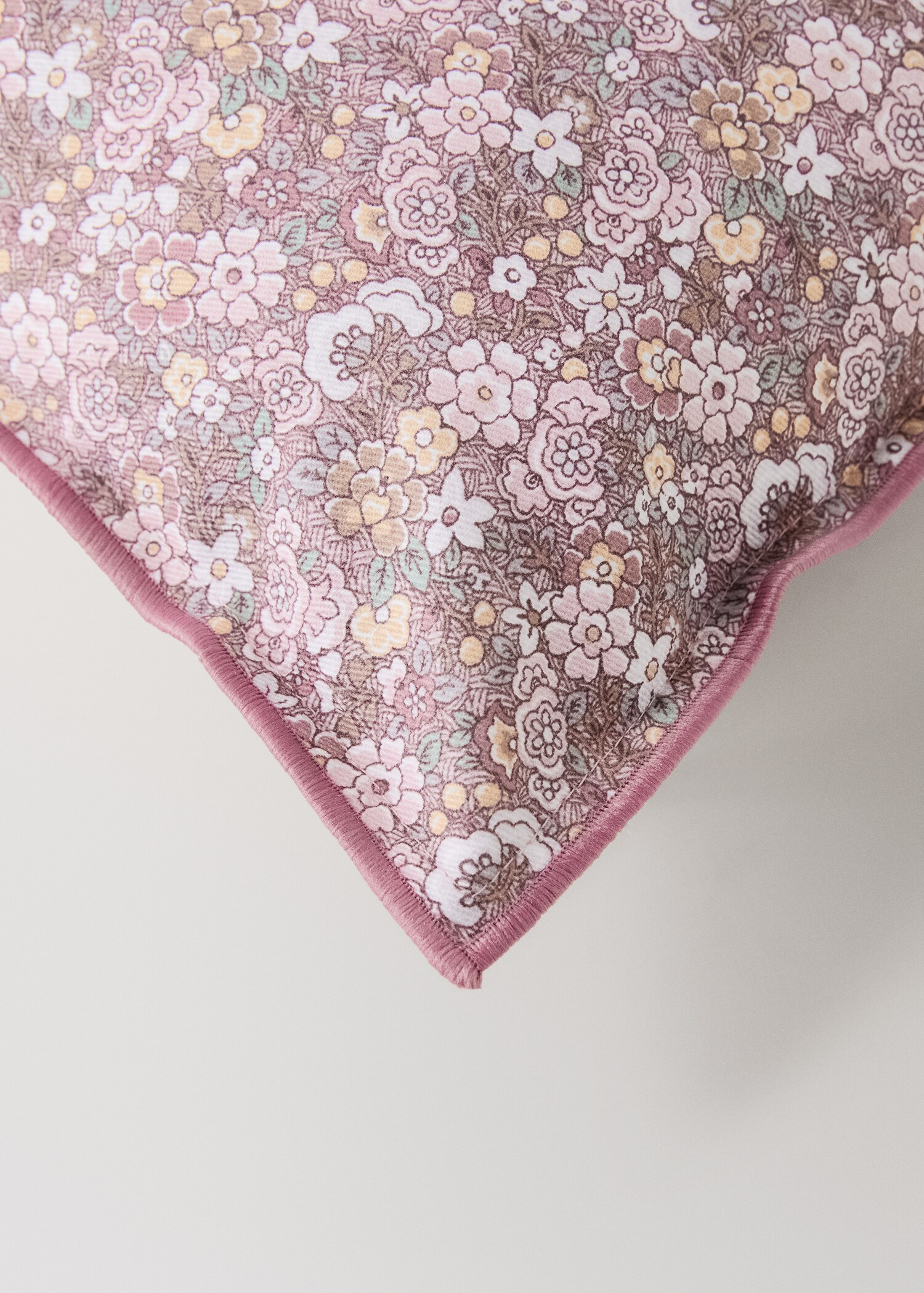 Children's cotton floral-print cushion cover 30x40 cm - Details of the article 1