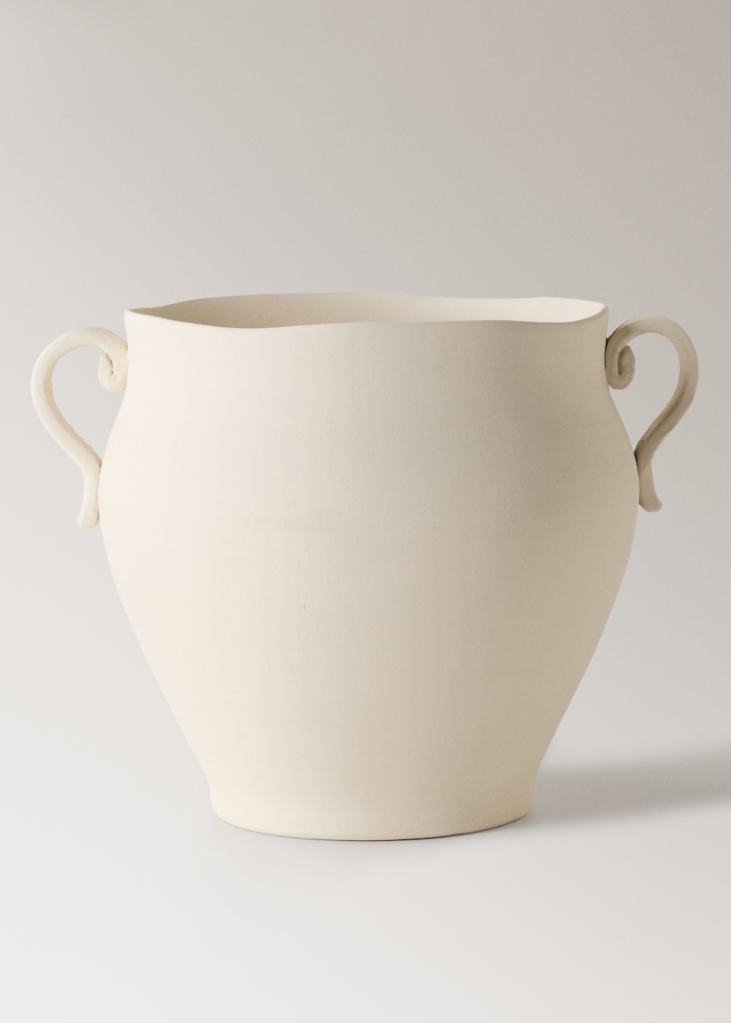 terracotta vase with handles