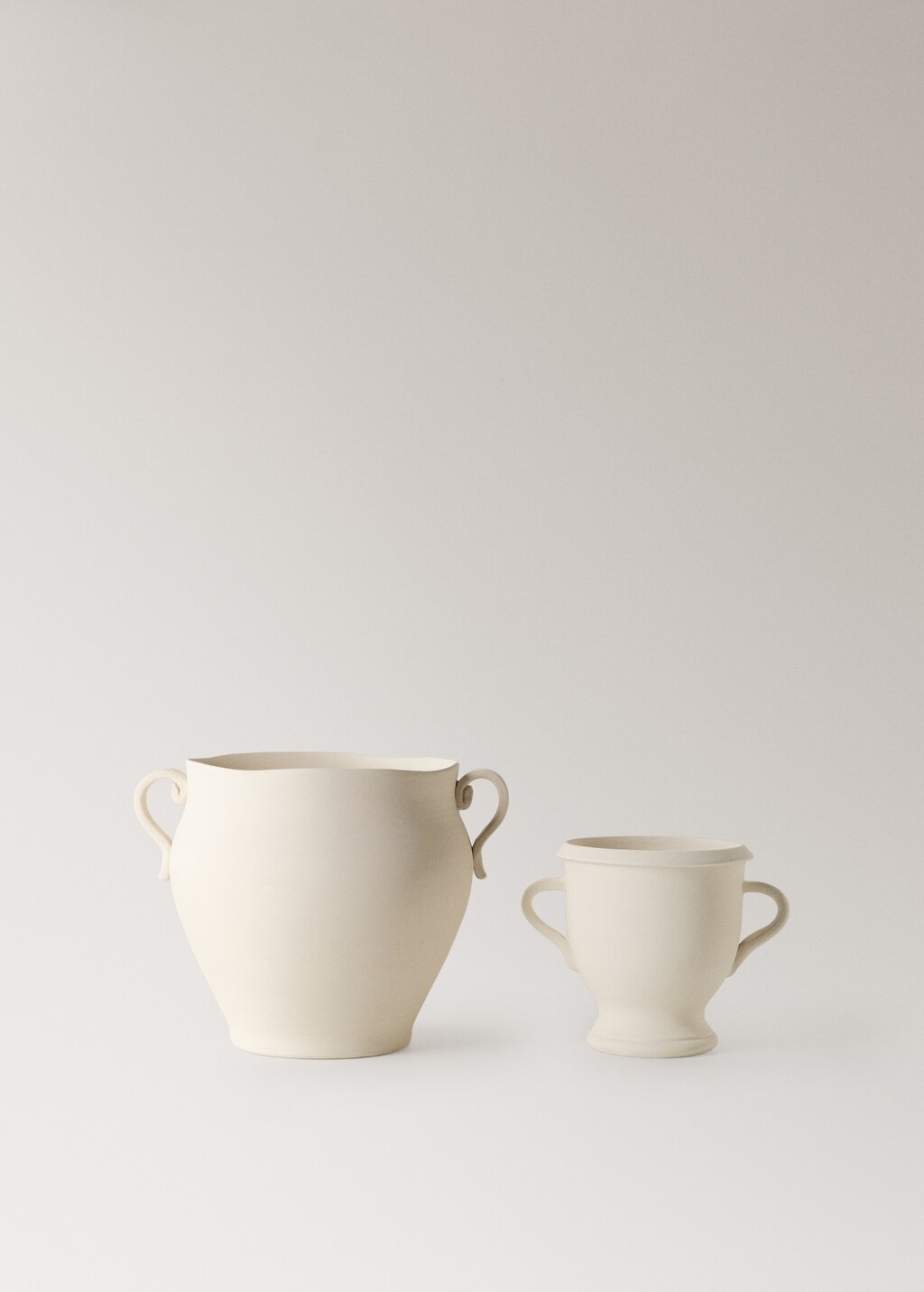 terracotta vase with handles