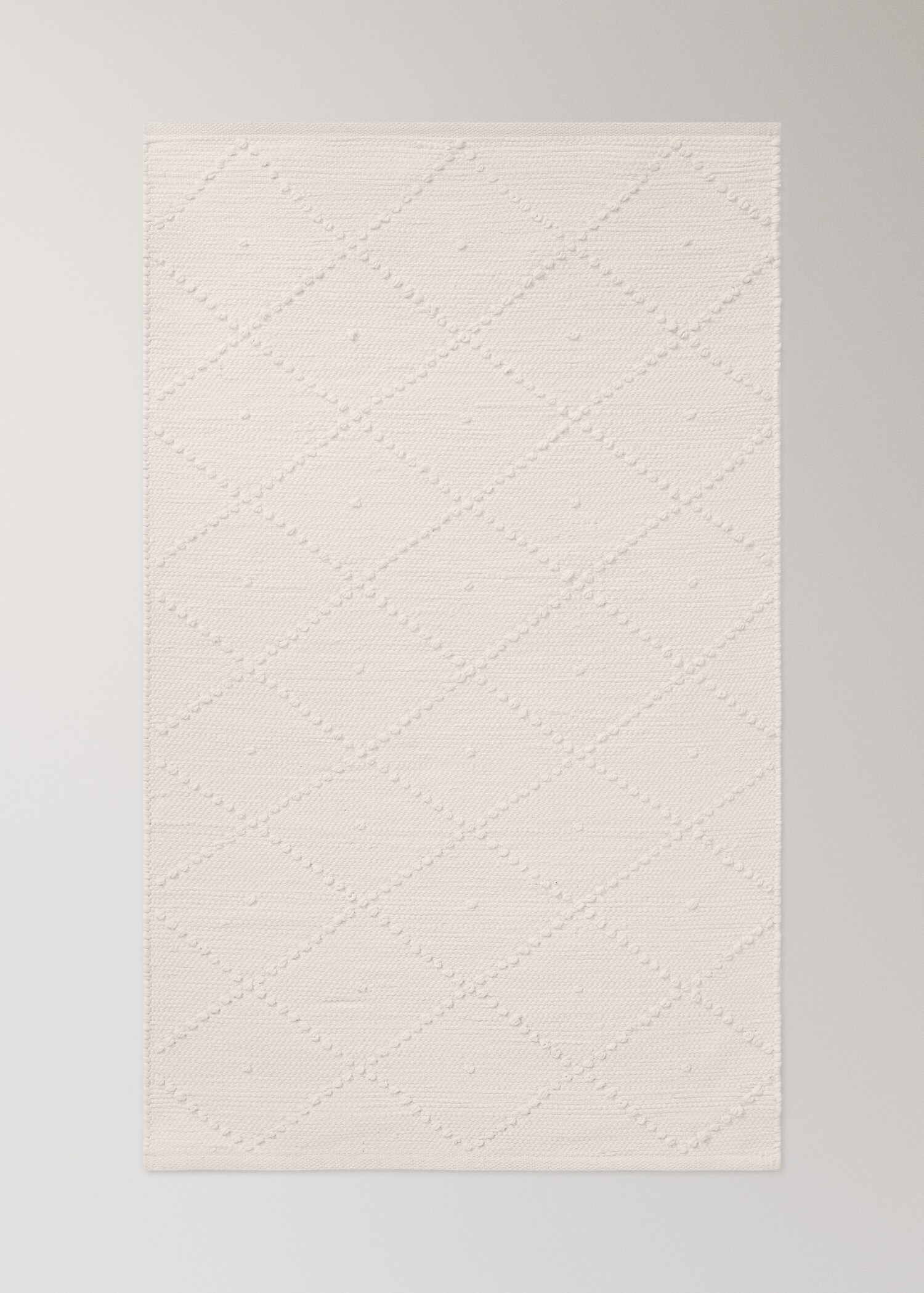 Alfombra infantil algodón rombos pompón - Article sense model