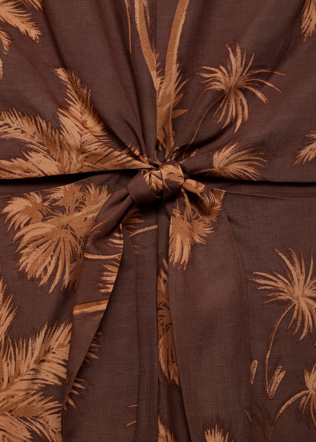 Lyocell jumpsuit with cut-out and knot detail