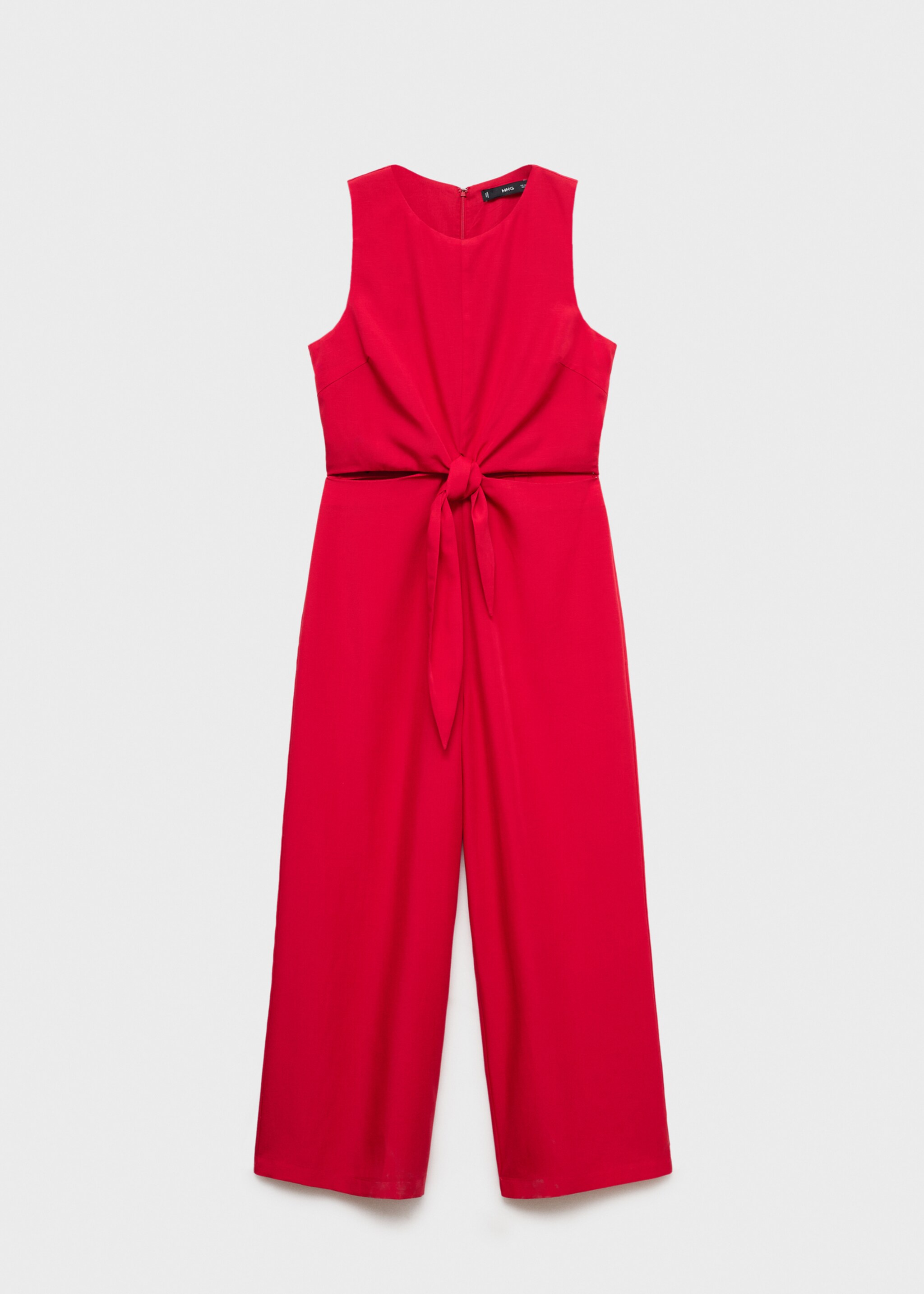 Lyocell jumpsuit cut out knot detail - Artikel zonder model
