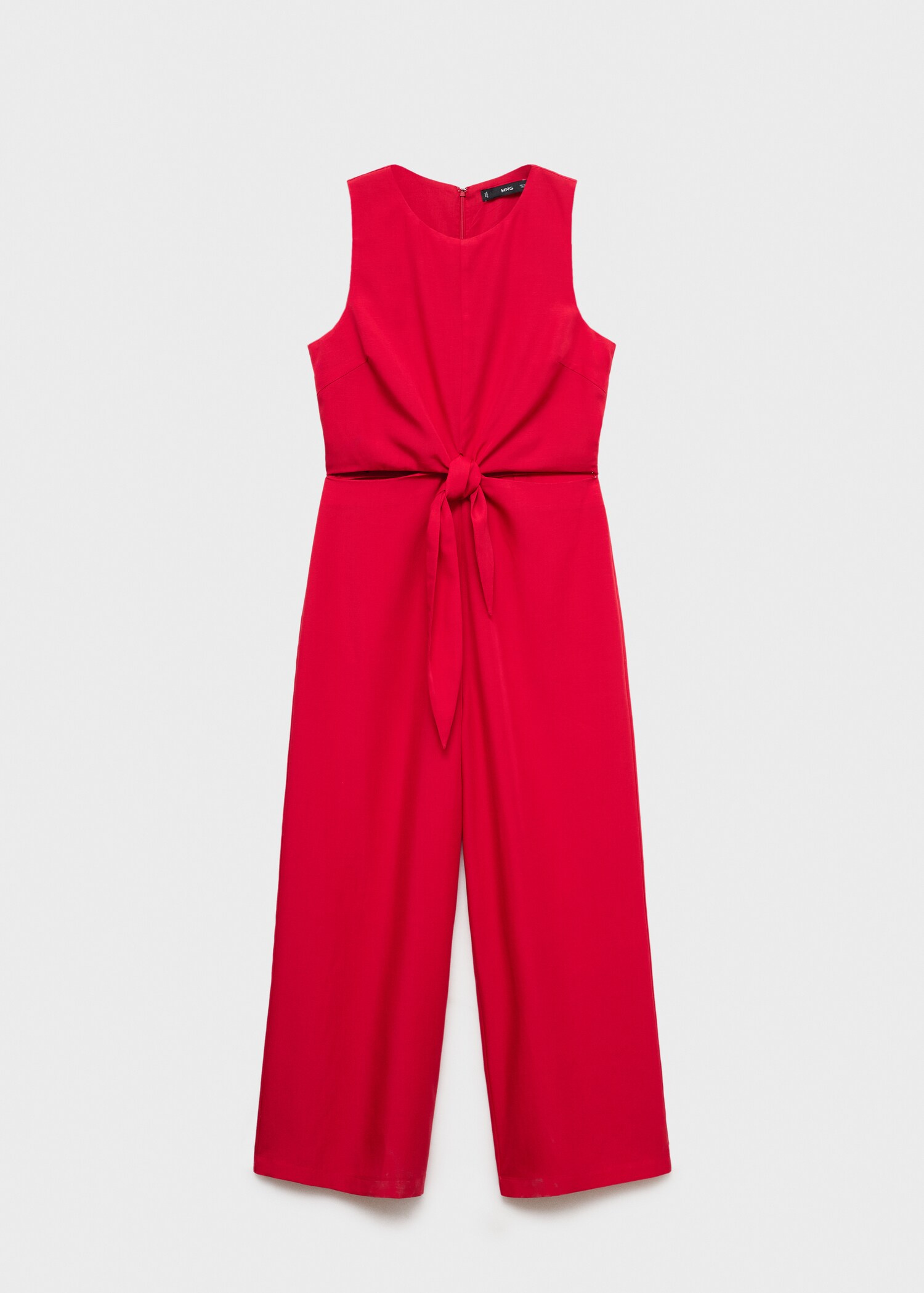 Lyocell jumpsuit cut out knot detail - Artikel zonder model