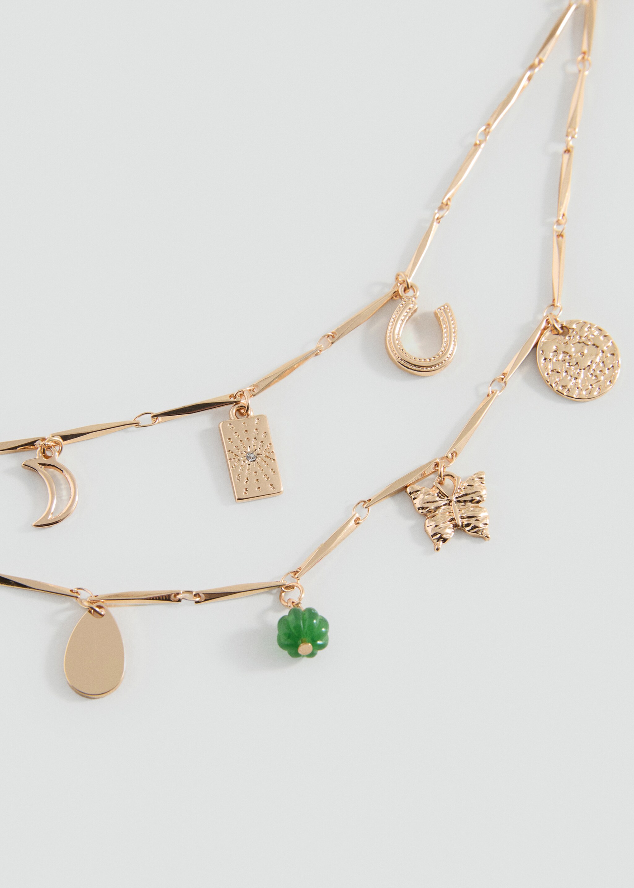 Lot 2 colliers pendentifs - Plan moyen