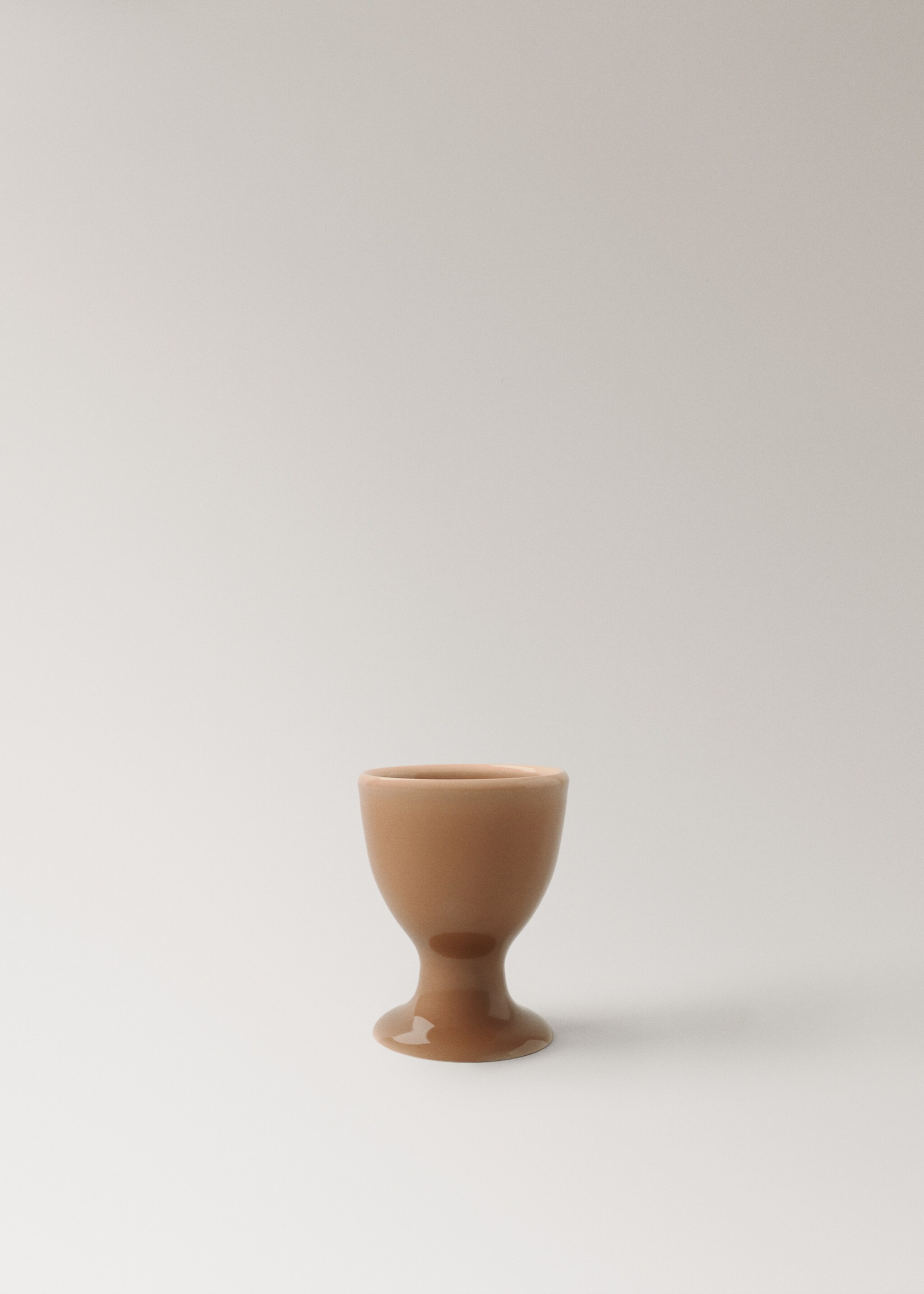 Stoneware egg cup - Article without model, Brown. Ref: 17082034-00.
