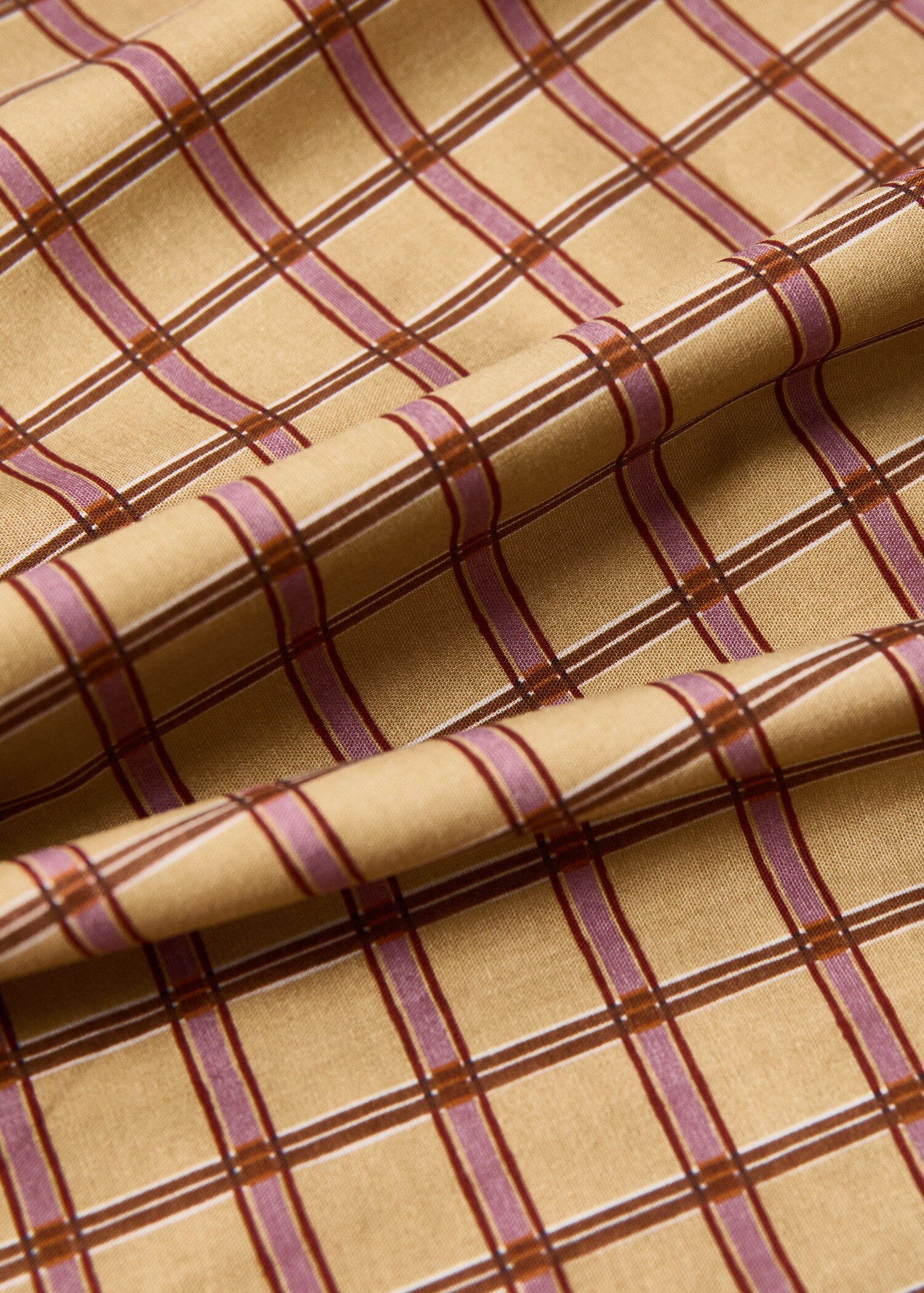 Kinderbettwäsche aus Baumwollperkal, wendbar, kariert, Bettgröße 90 cm - Detail des Artikels 2