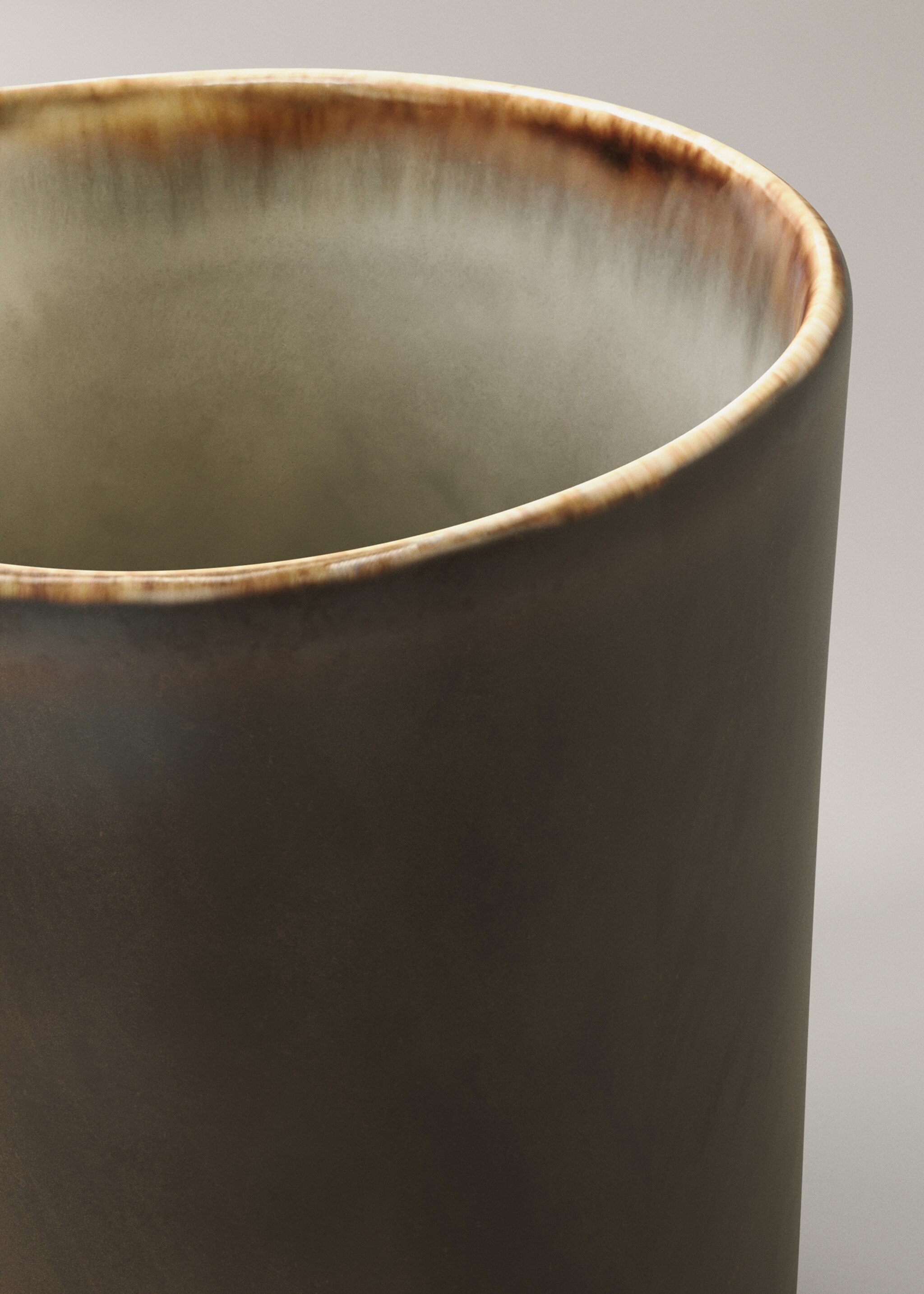 Matte Steingut-Milchkännchen - Detail des Artikels 1, Kaffeebraun. Ref: 17082038-00.