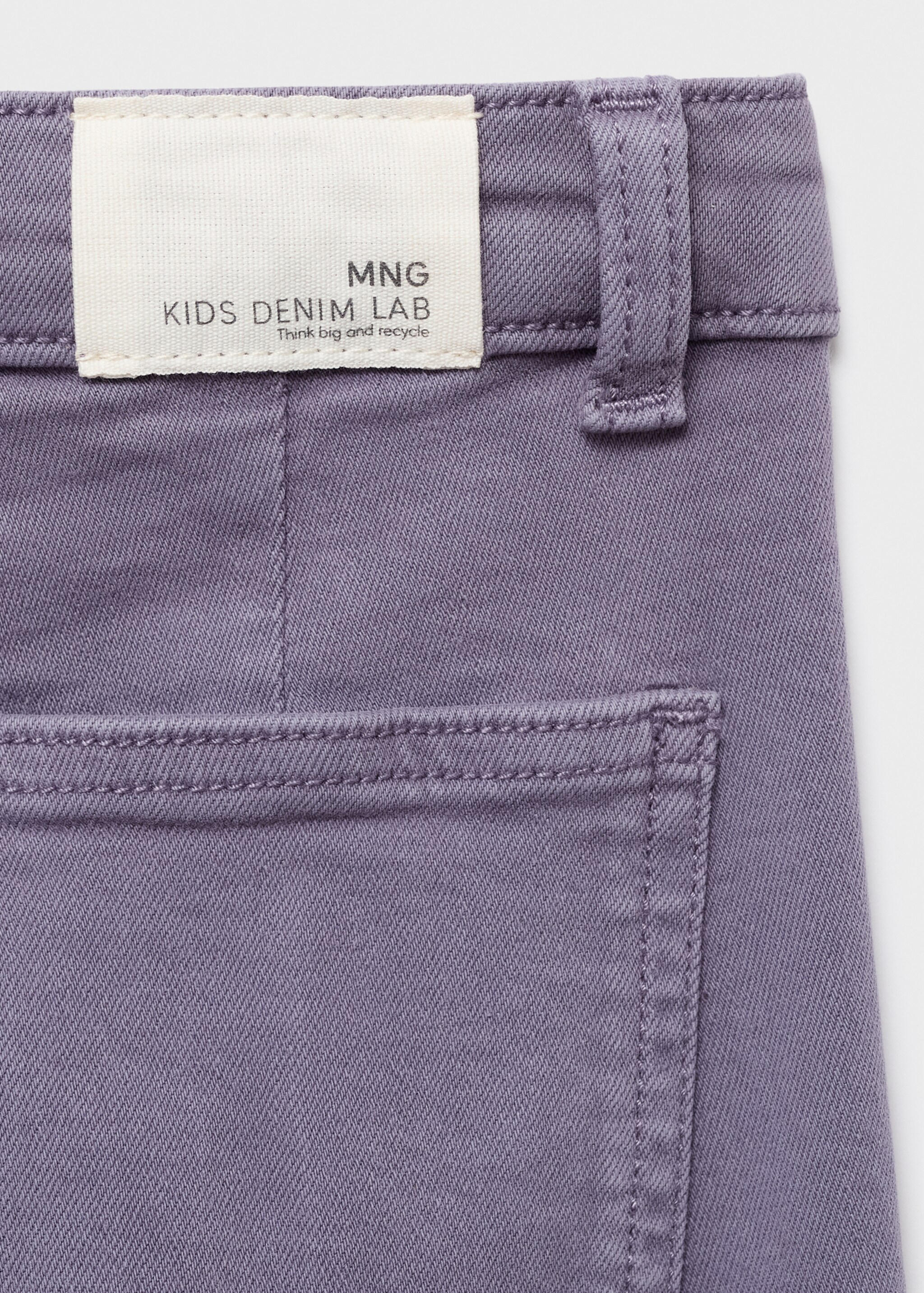 Jeans wideleg bajo deshilachado - Detalle del artículo 0