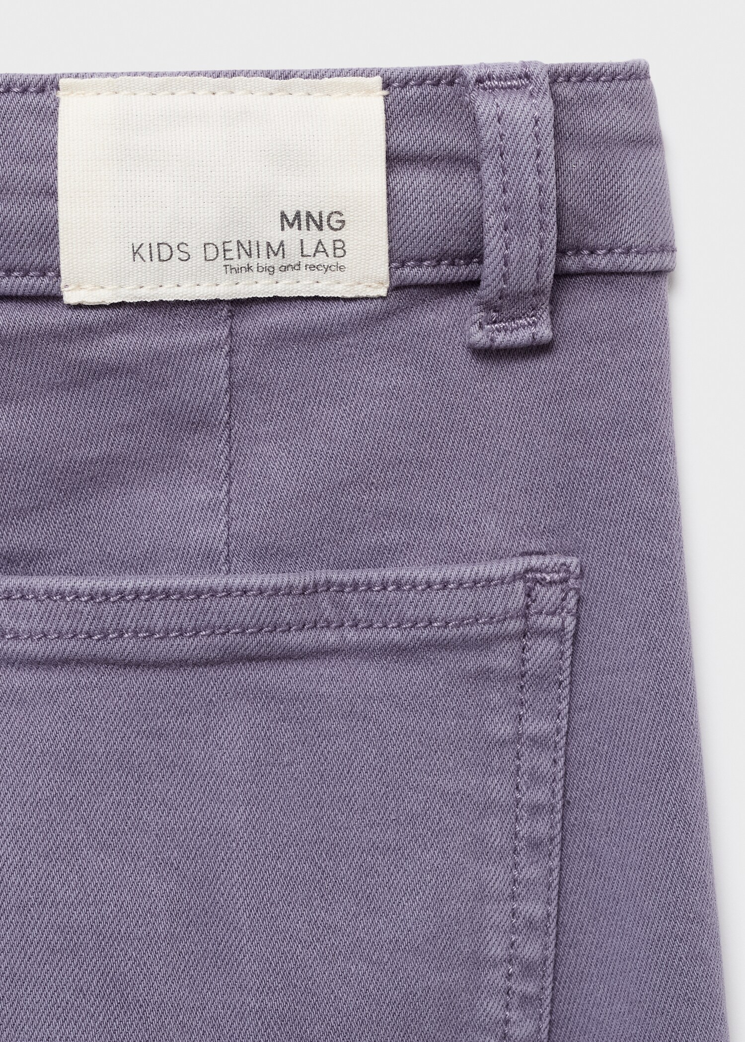 Jeans wideleg bajo deshilachado - Detalle del artículo 0